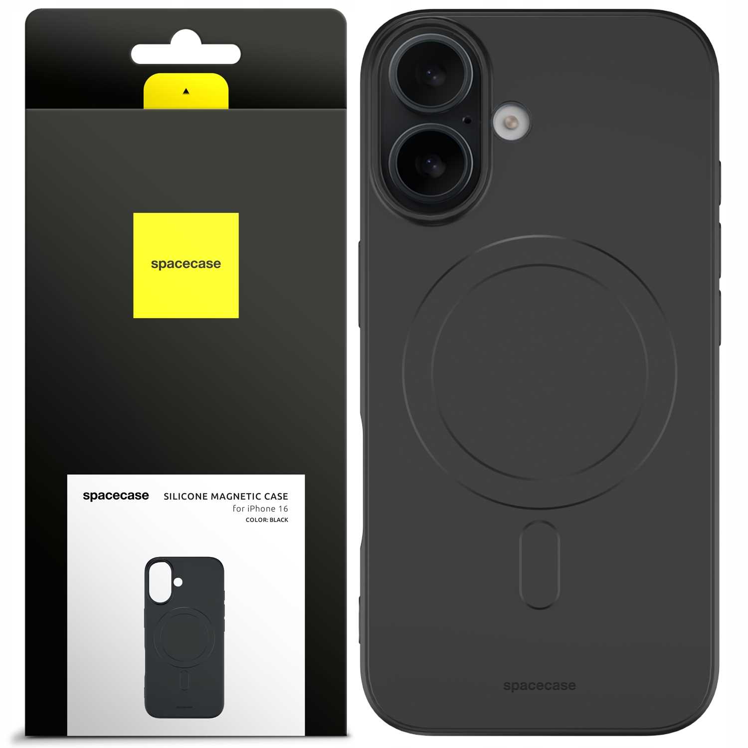 SC Silicone Magnetic Case iPhone 16 black