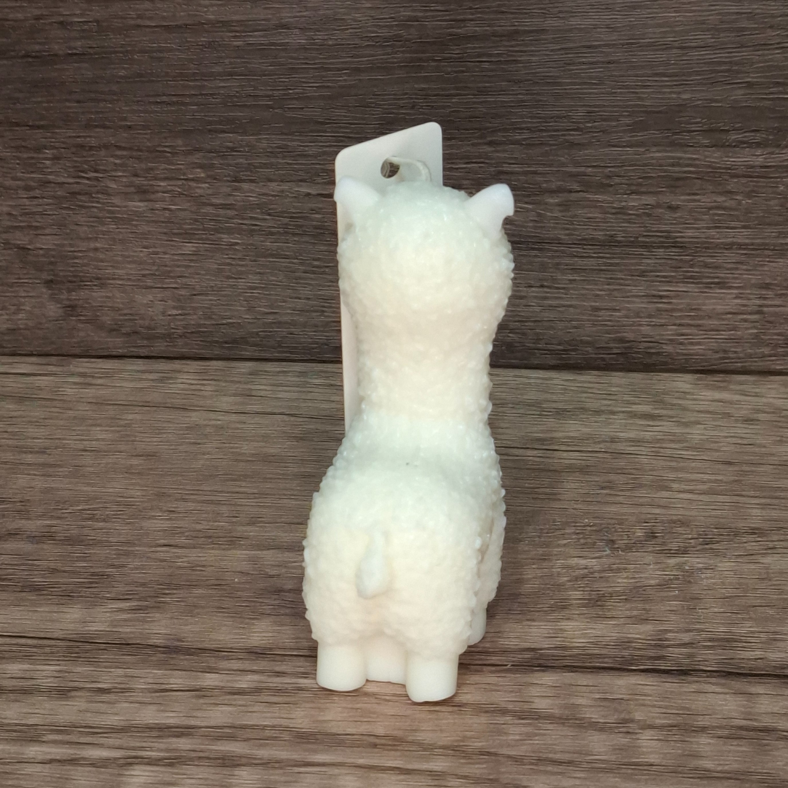 Świeca Dekoracyjna Biała Sojowa Naturalna Ozdobna Prezent Duża Alpaka