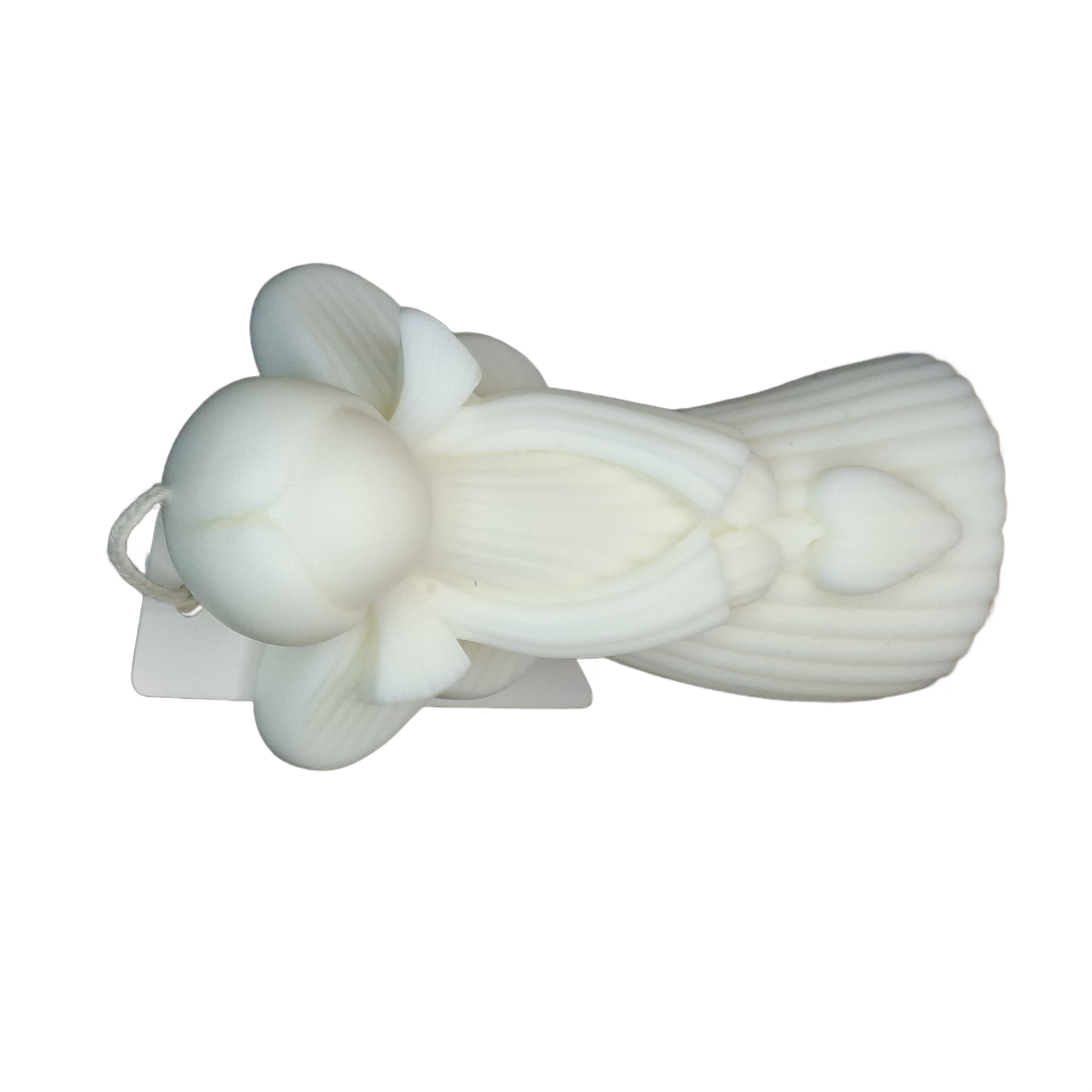 Świeca Dekoracyjna Biała Sojowa Naturalna Ozdobna Prezent Duża Anioł