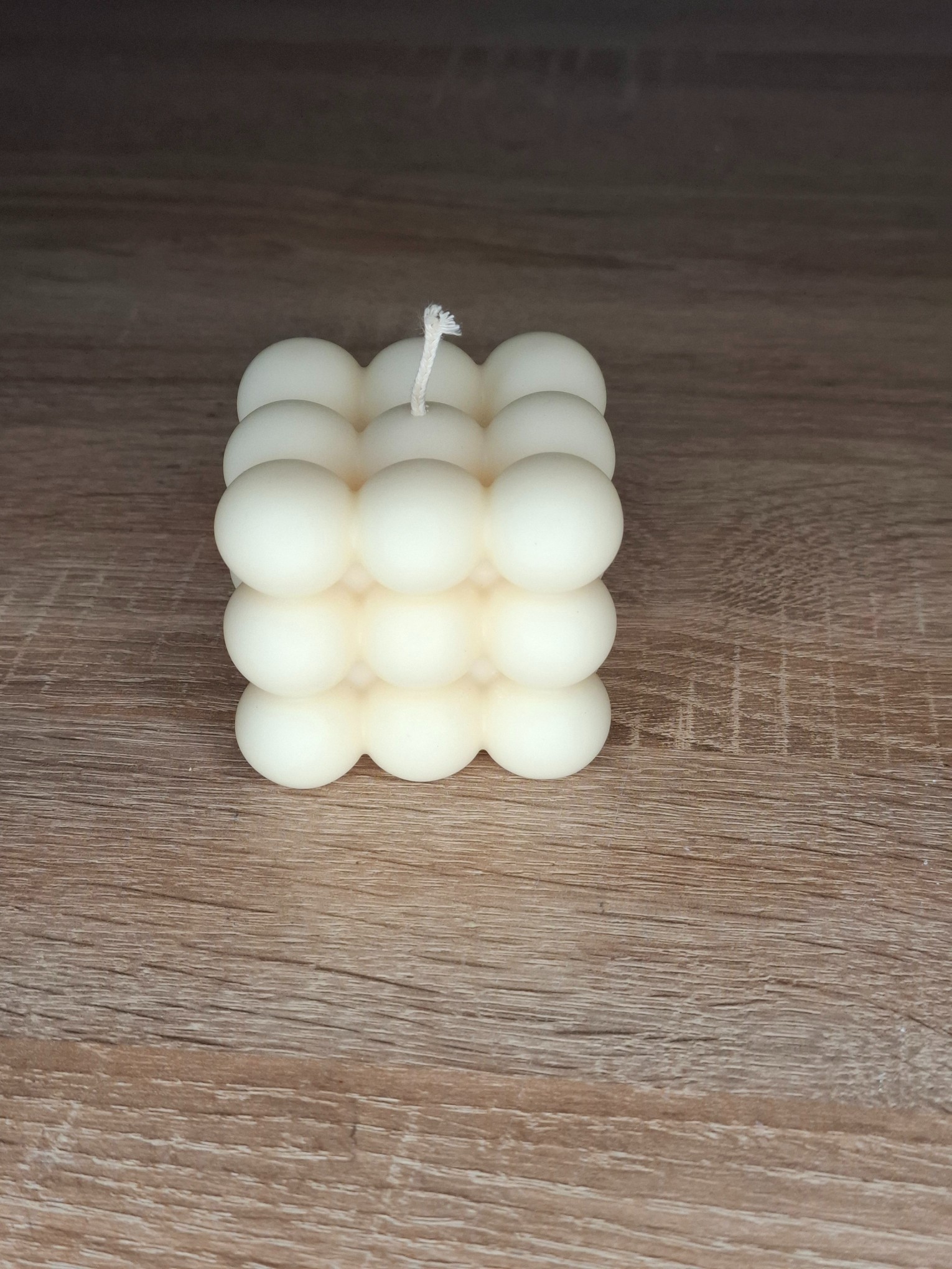 Świeca Dekoracyjna Bubble DUŻA Biała Sojowa Naturalna Ekologiczna Prezent