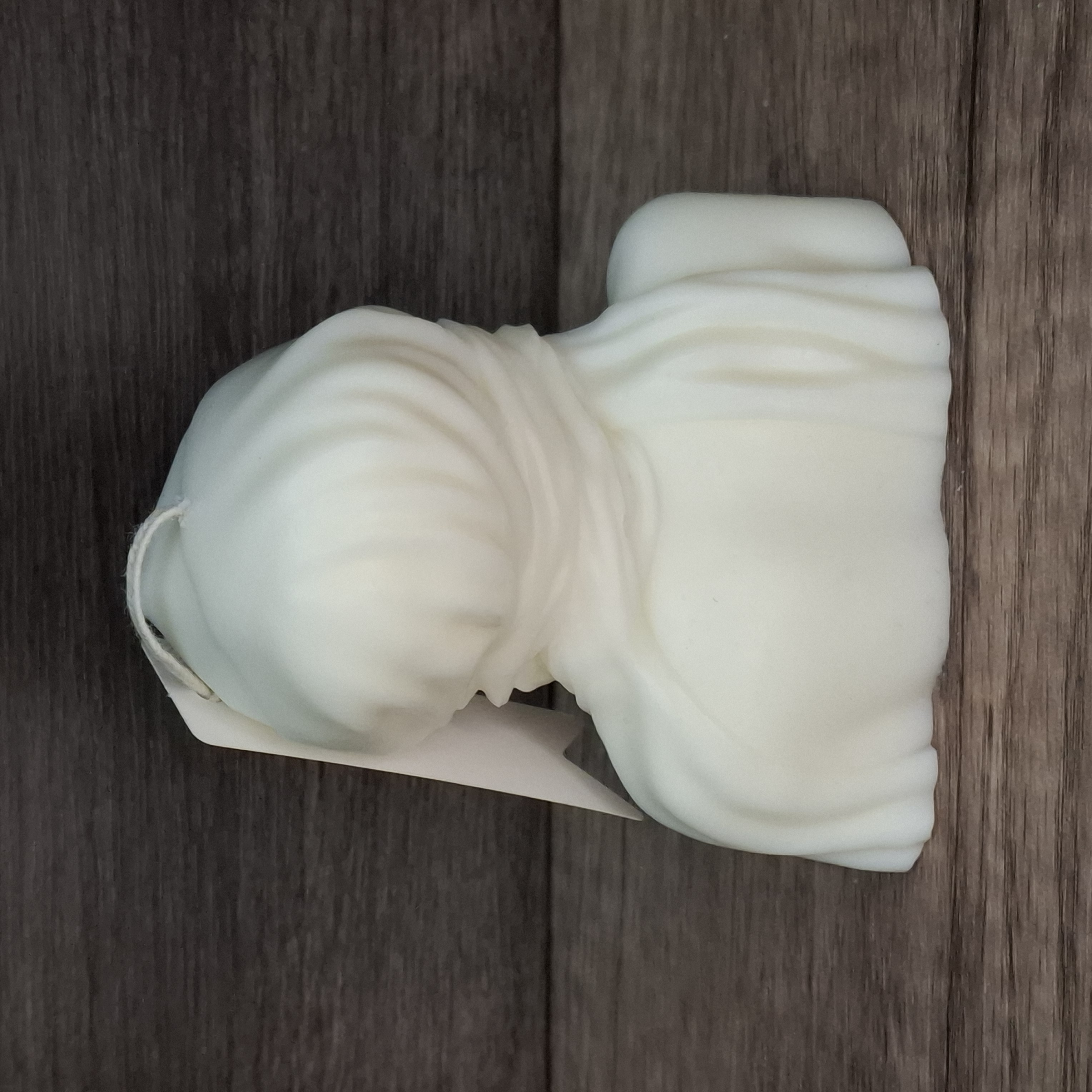 Świeca Dekoracyjna Biała Sojowa Naturalna Ozdobna Prezent Duża Dama