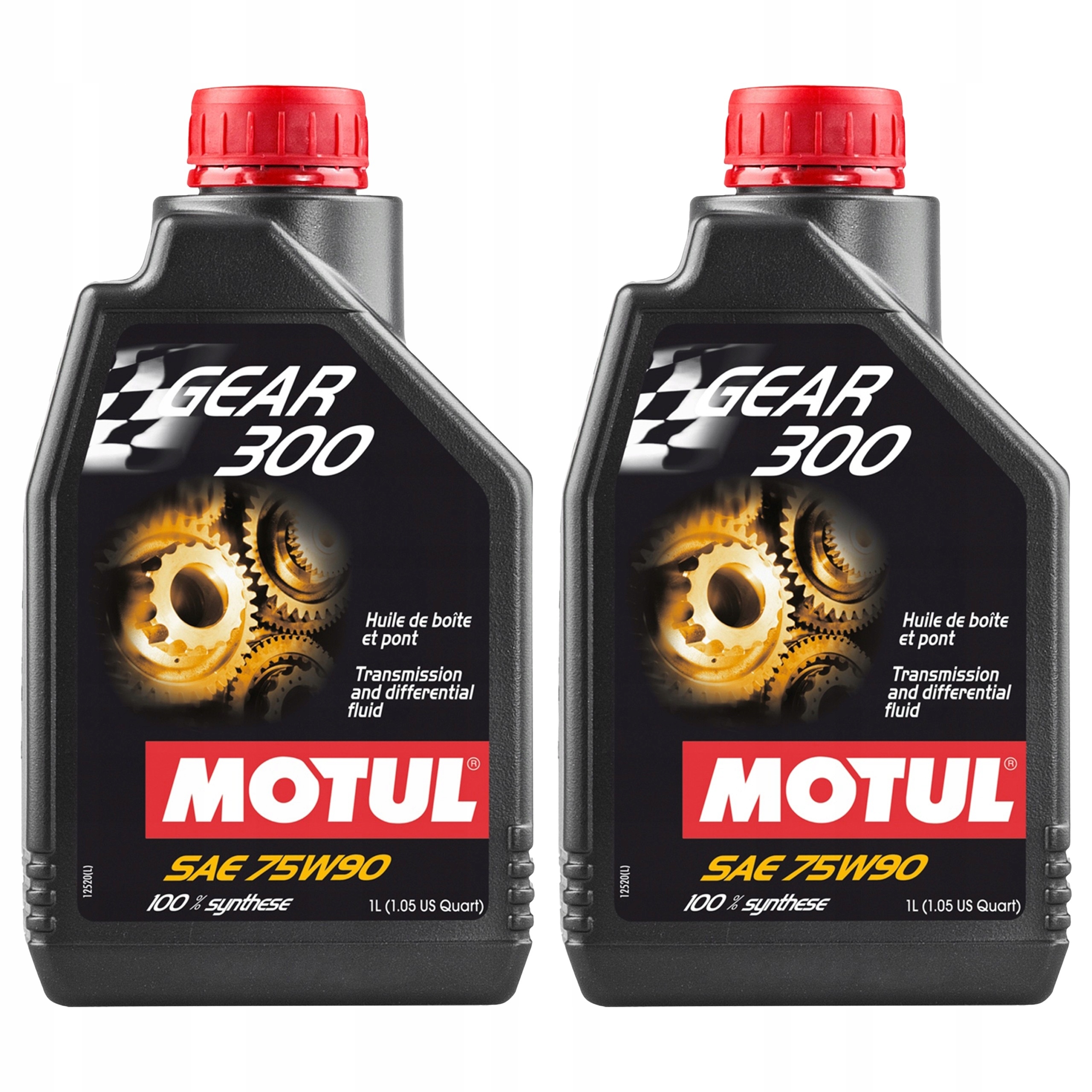 Set 2x Ulei de transmisie MOTUL GEAR 300 75W90, 1L, sintetic