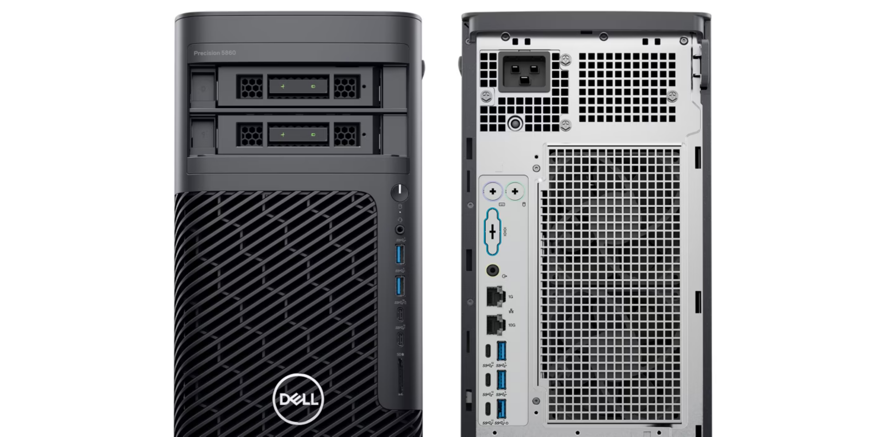 Dell Precision 5860 porty a konektivita