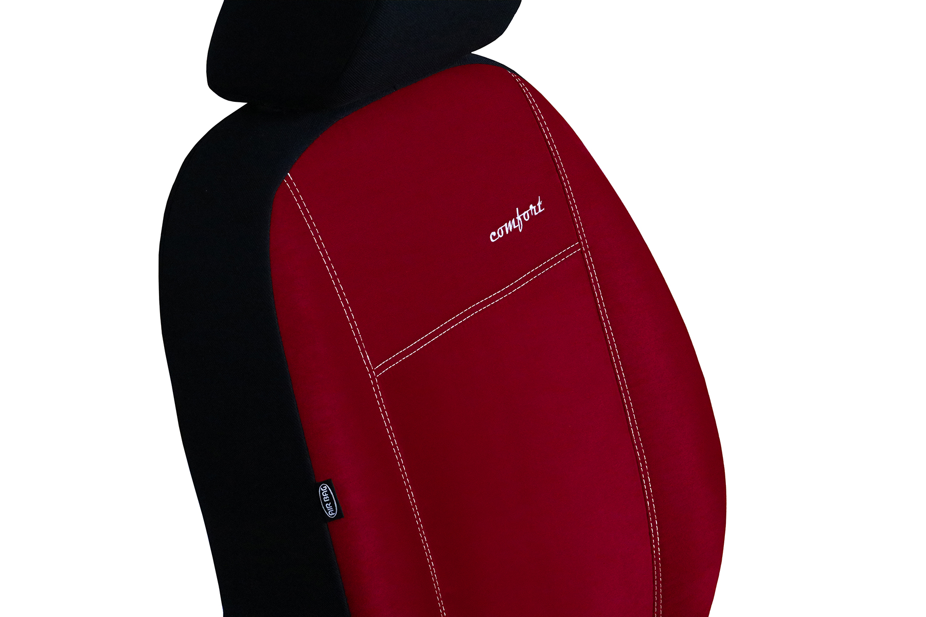 Pokrowce uniwersalne Comfort alkantara czerwone