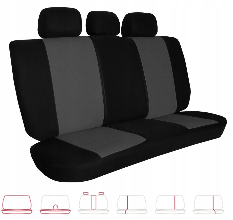 POKROWCE SAMOCHODOWE FOTELE CITROEN BERLINGO NEMO