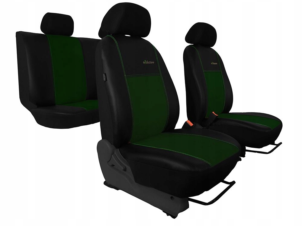 CITROEN BERLINGO NEMO pokrowce SKÓRA ALKANTARA