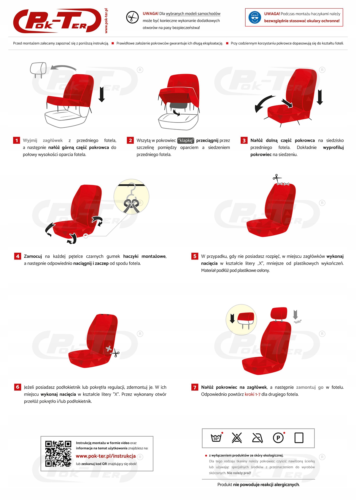 CITROEN BERLINGO NEMO / POKROWCE PRZODY 1+1 SKÓRA