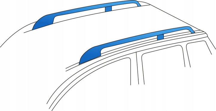 Bagażnik na relingi do HYUNDAI Matrix MPV 5d (2001-2010r)