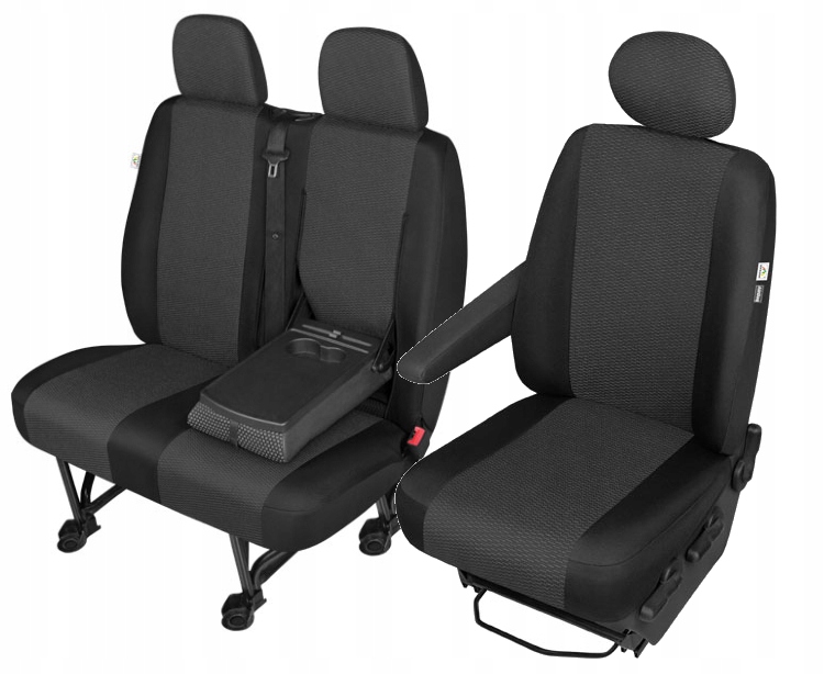 Pokrowce samochodowe 2+1 do Mercedes Sprinter VW Crafter STOLIK