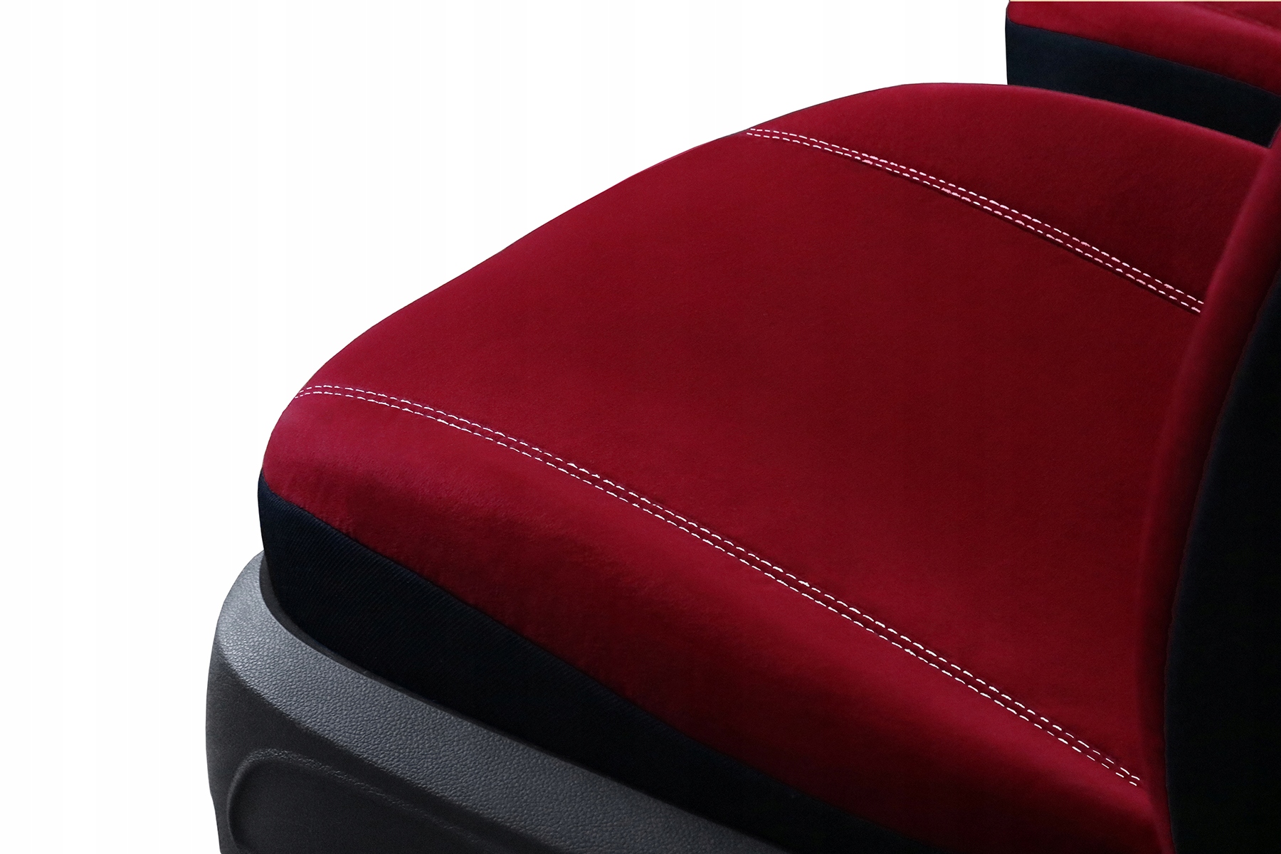 Pokrowce uniwersalne Comfort alkantara czerwone