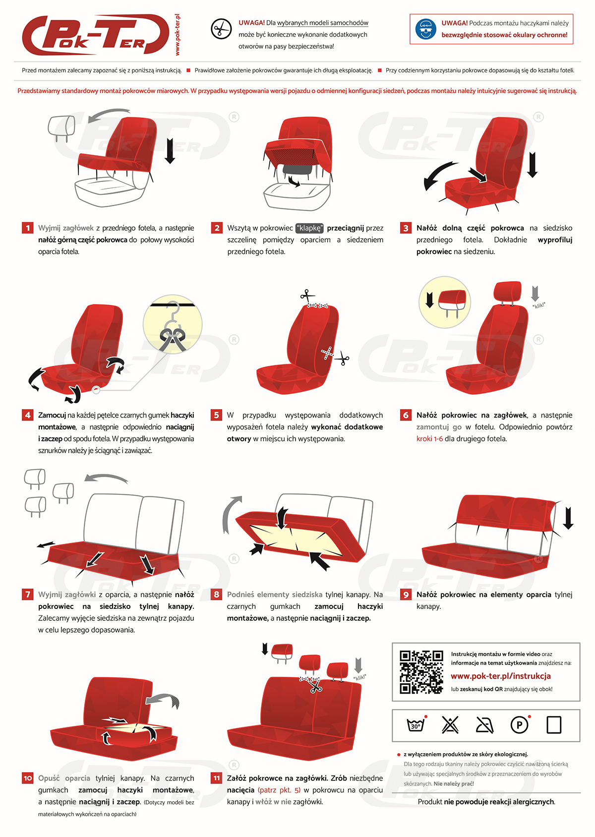 Pokrowce skórzane 2+1 do MERCEDES SPRINTER VITO