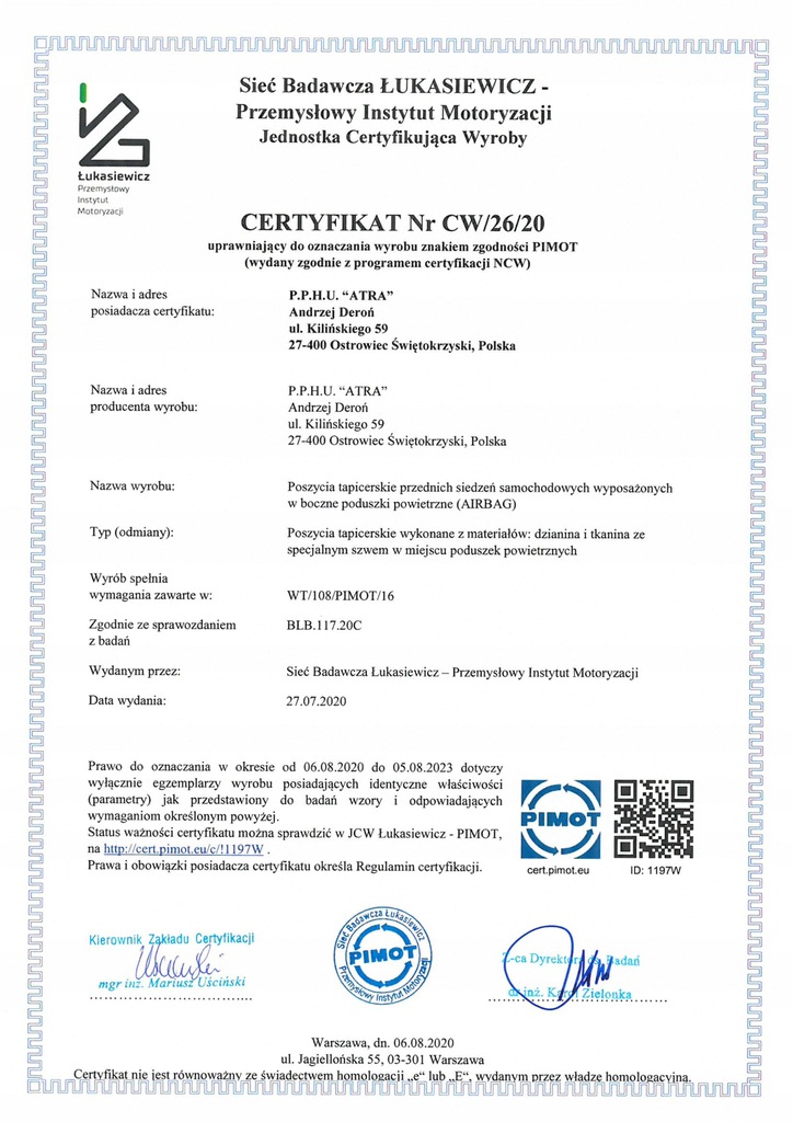 Pokrowce miarowe do Renault Scenic II (2003-2009r)