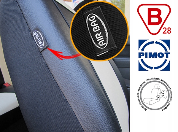 MOCNE Pokrowce DACIA SANDERO LOGAN DUSTER EKOSKÓRA