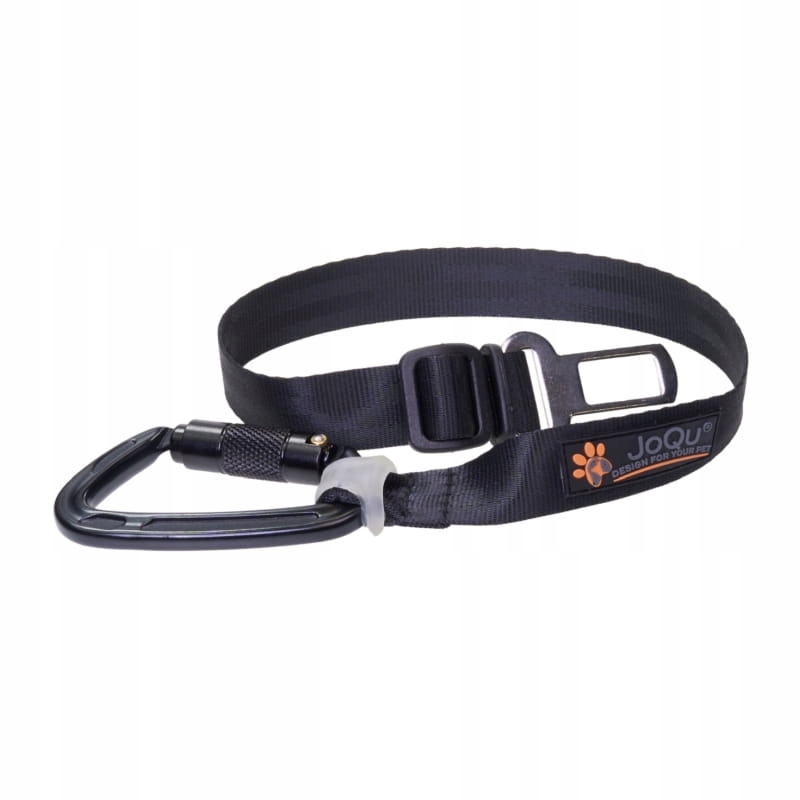 JoQu Click Car Safe Ultra Safe – pas samochodowy dla psa metalowa klamra aluminiowy karabinek