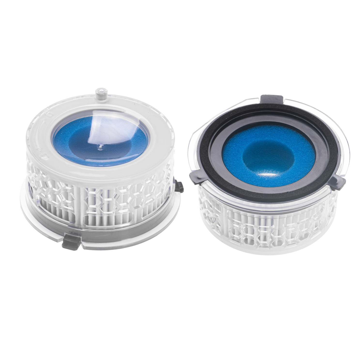 Dwa oryginalne filtry HEPA H13 Adler AD 7087.6 w opakowaniu, gotowe do użycia z odkurzaczem Adler AD 7087.