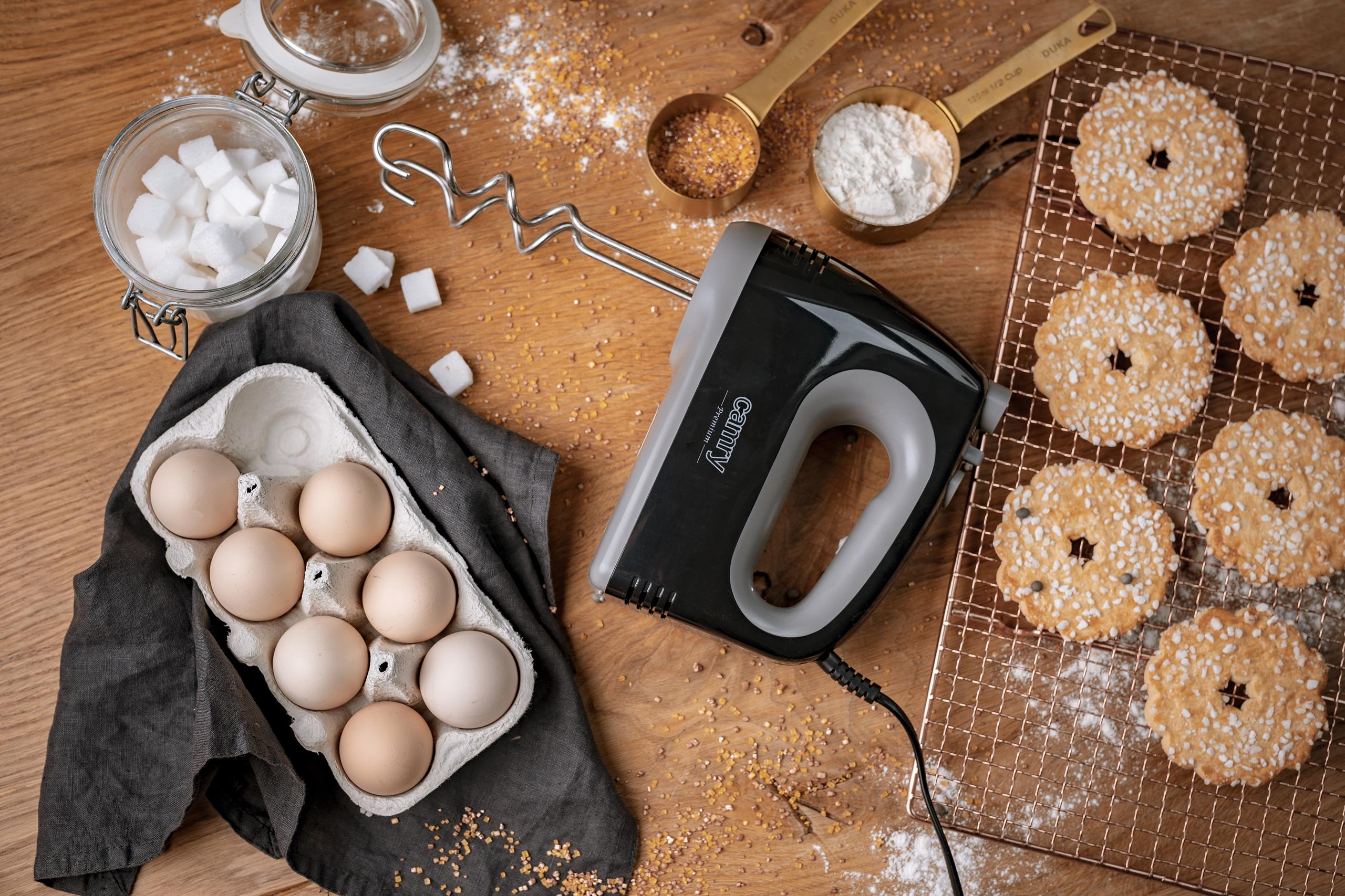 Mikser ręczny kuchenny z funkcją TURBO, 5 prędkości, 750W - cicha praca