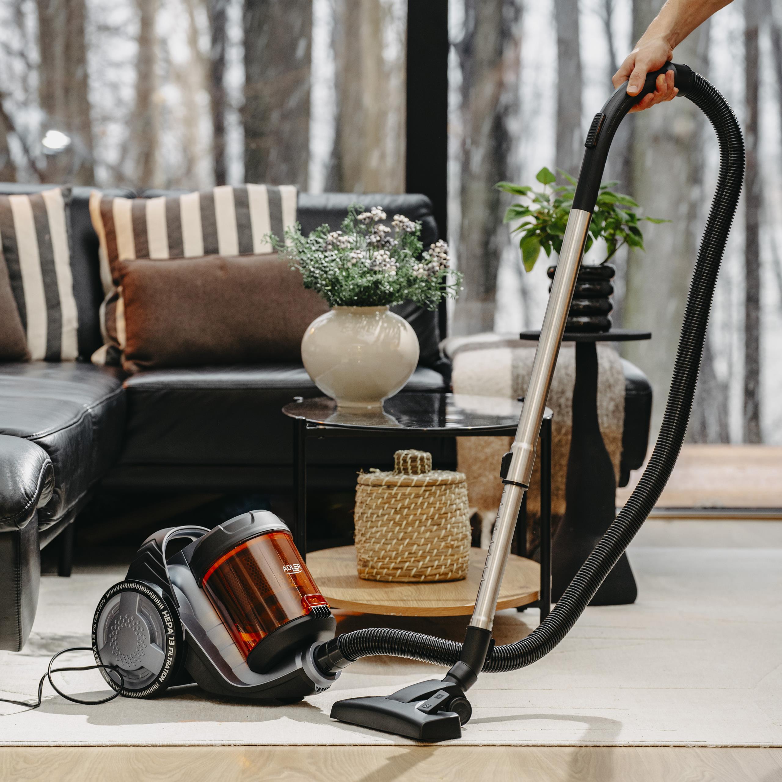 Odkurzacz bezworkowy Adler AD 7065 Cyklonowy 17kPa HEPA13 - widok ogólny