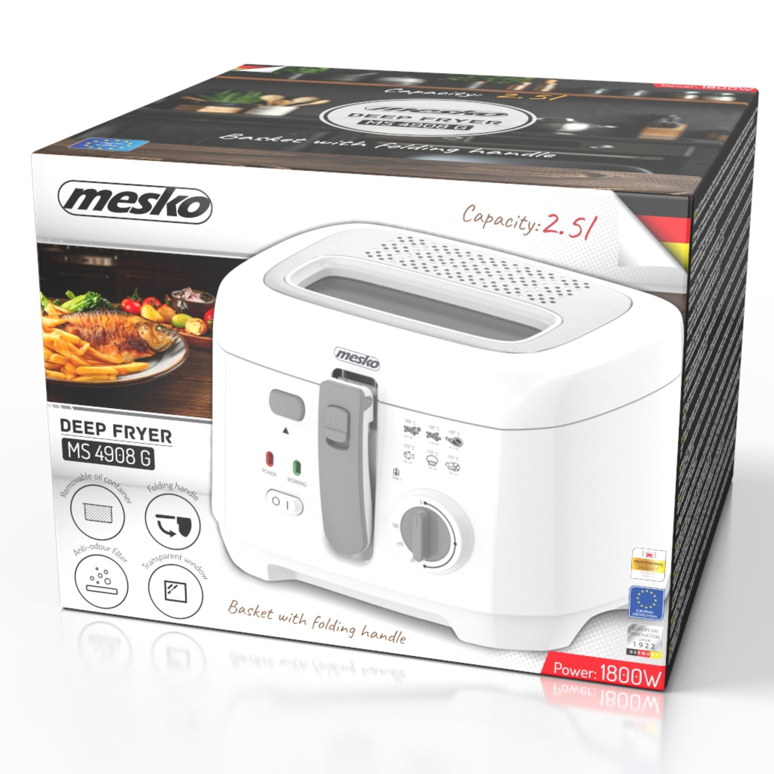 Frytkownica elektryczna 2,5 L Mesko MS 4908g - oferta