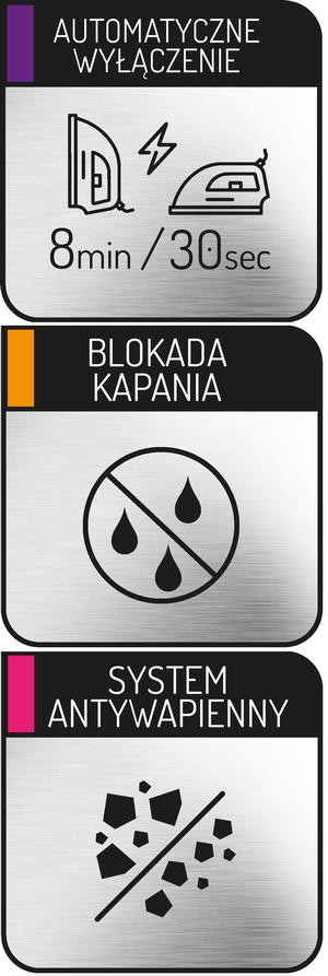 Żelazko parowe Adler o mocy 3000W - 4 systemy