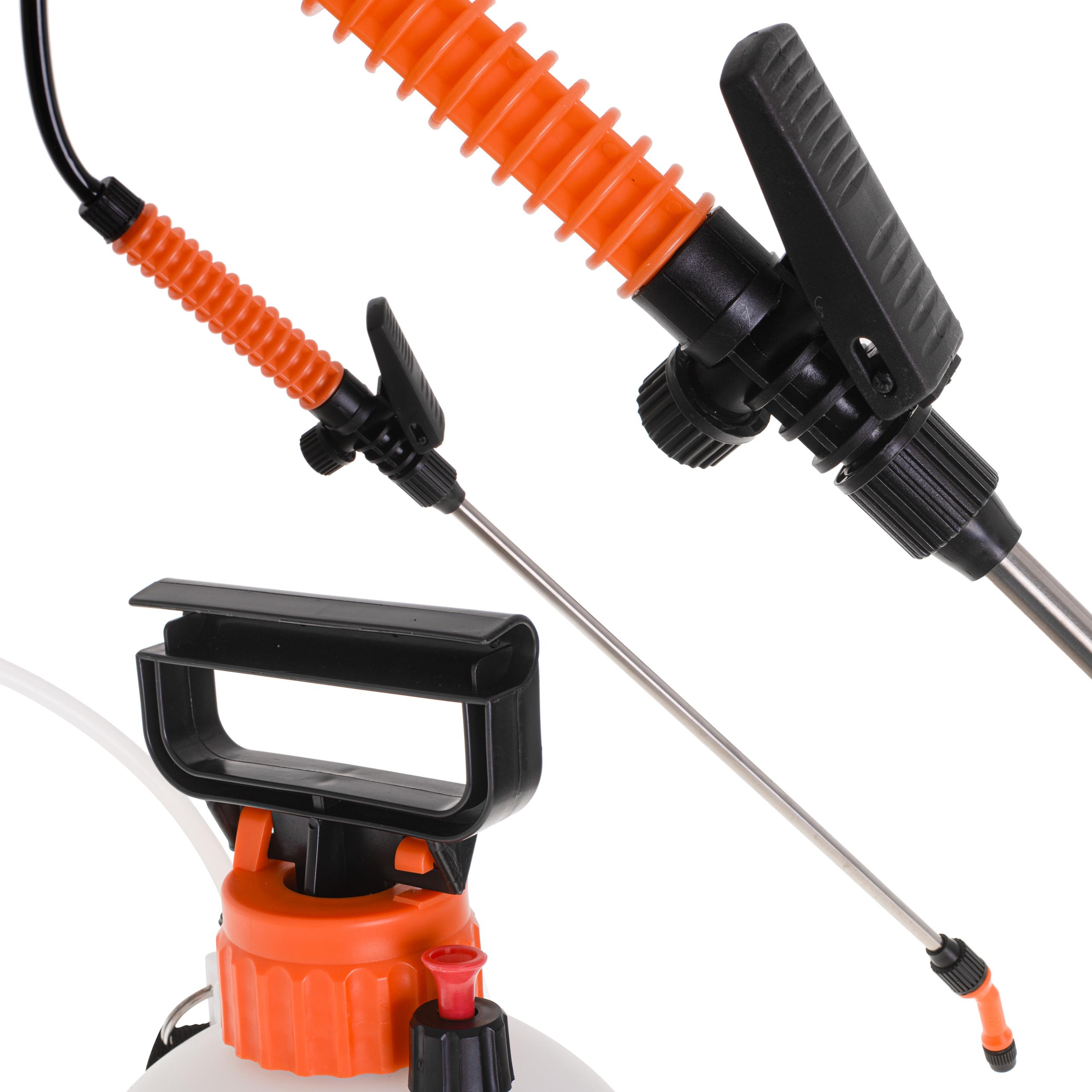 Dłoń regulująca dyszę opryskiwacza, symbolizująca możliwość zmiany strumienia od mgiełki do silnego strumienia.