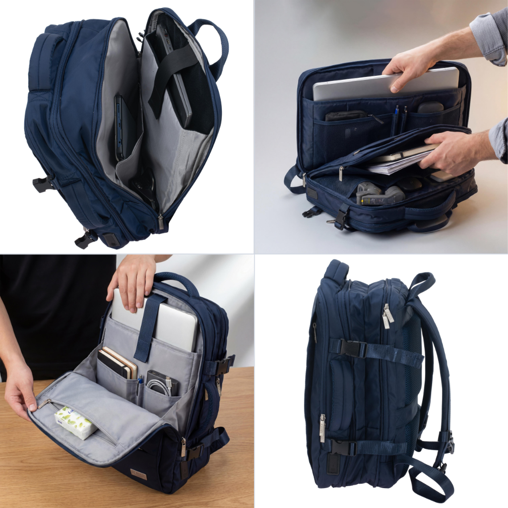 Schemat plecaka Camry CR 6881 z wymiarami i wskazaniem kluczowych cech konstrukcyjnych