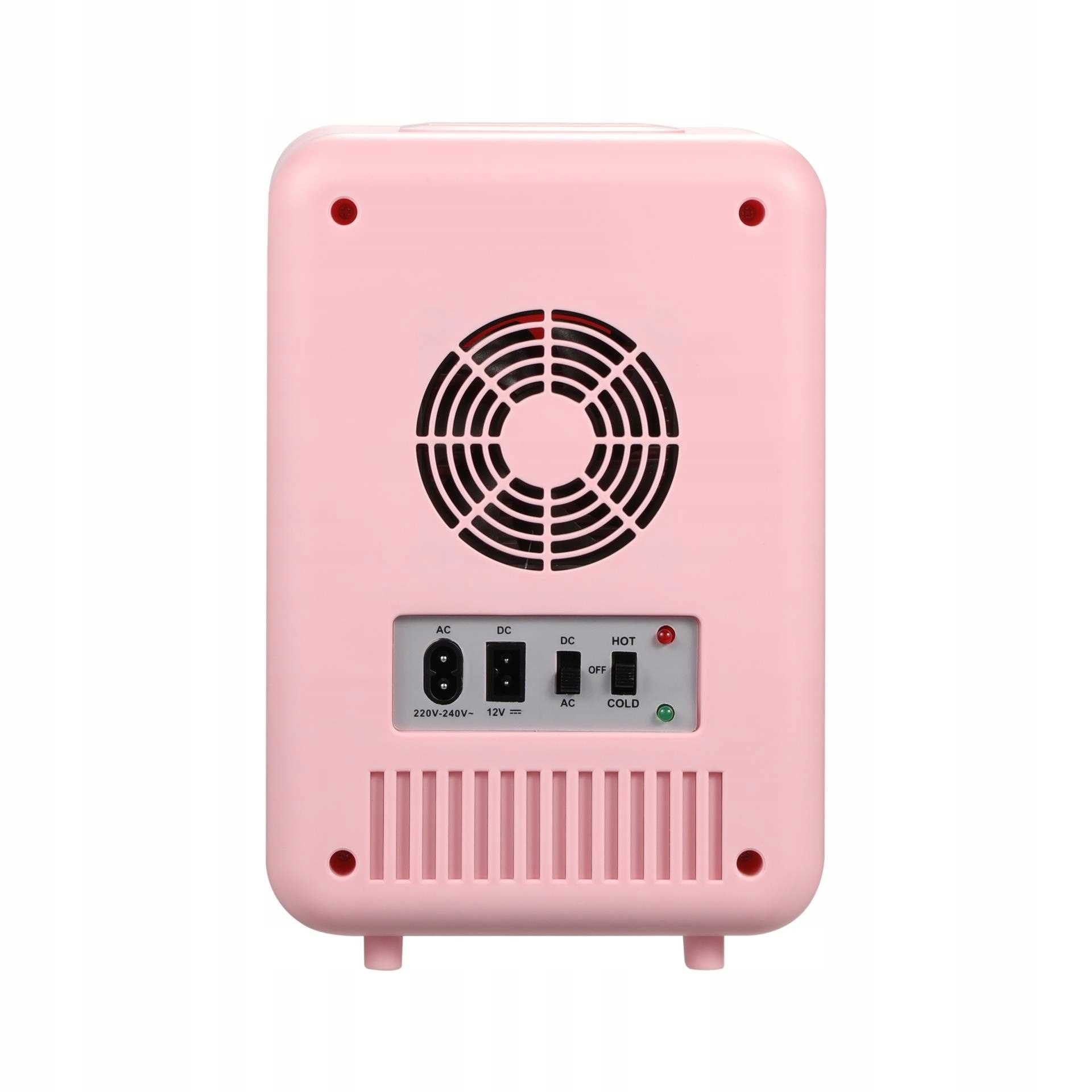 Mini lodówka przenośna Adler AD 8084 Pink - z kablem AC