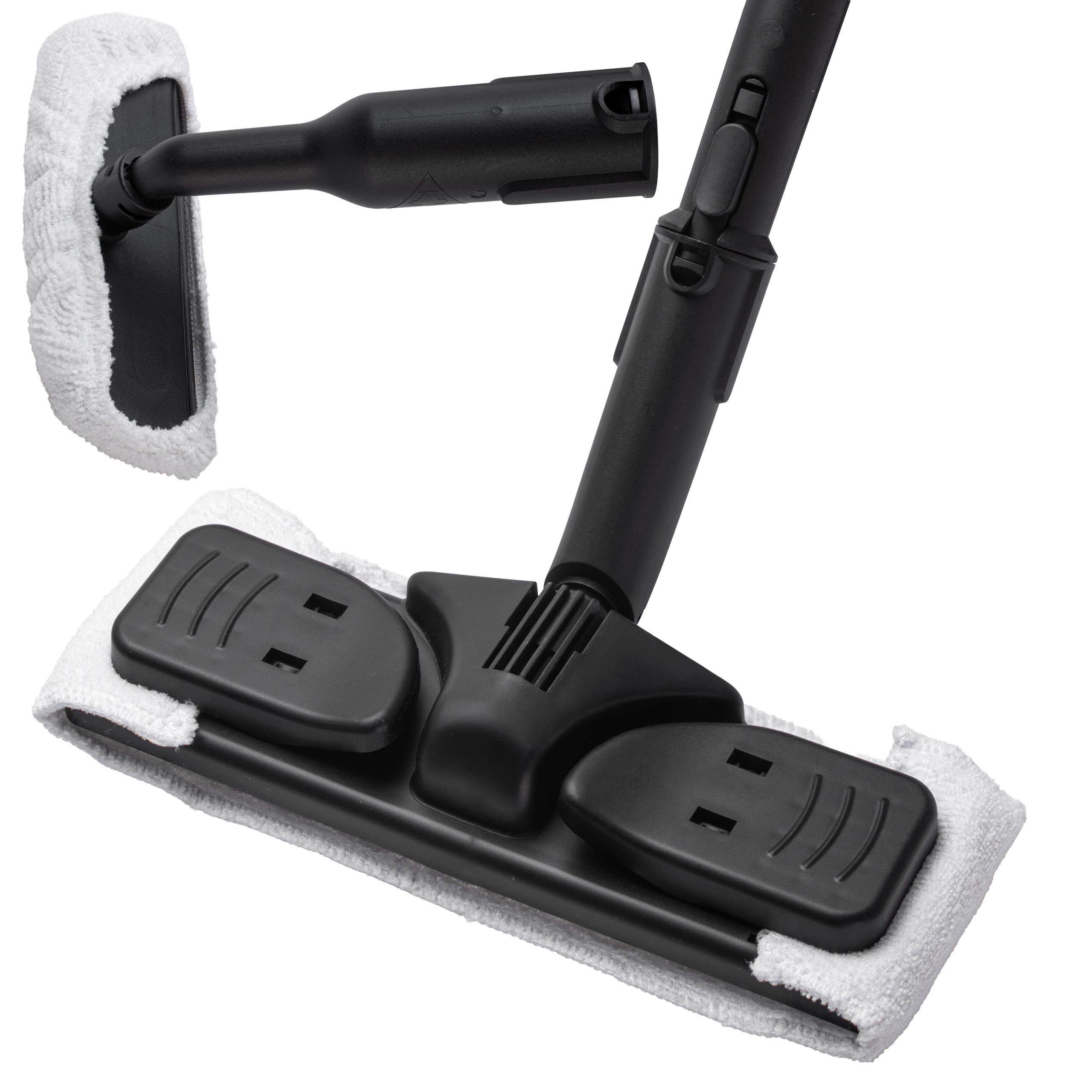 Detal akcesorium do czyszczenia okien w myjce parowej  SevenKraft SK 7093B, z widoczną gumową ściągaczką.