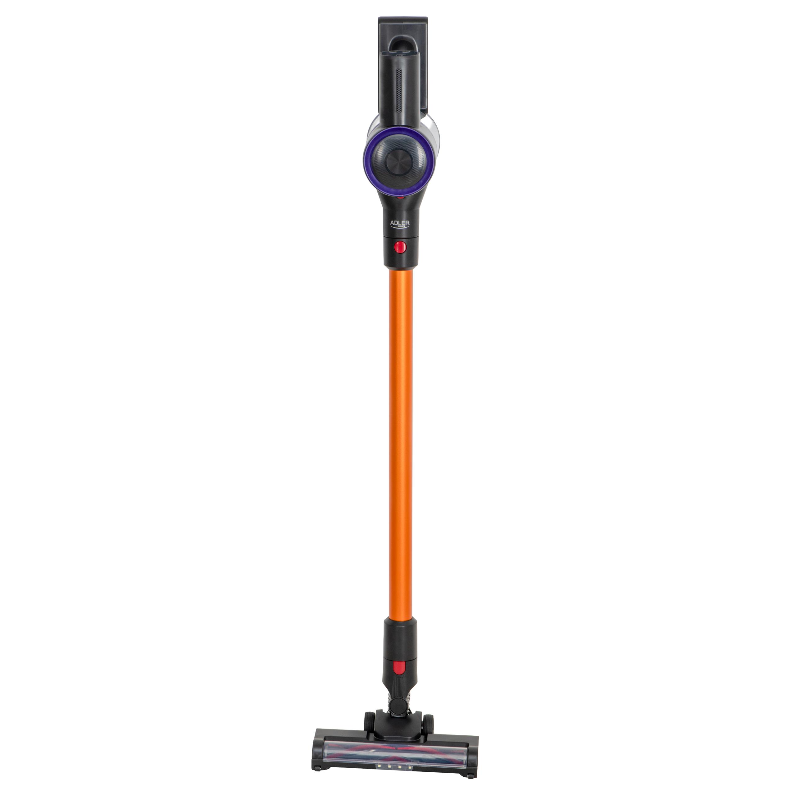 Wyświetlacz LED odkurzacza Adler AD 7086 pokazujący stan baterii i tryb pracy