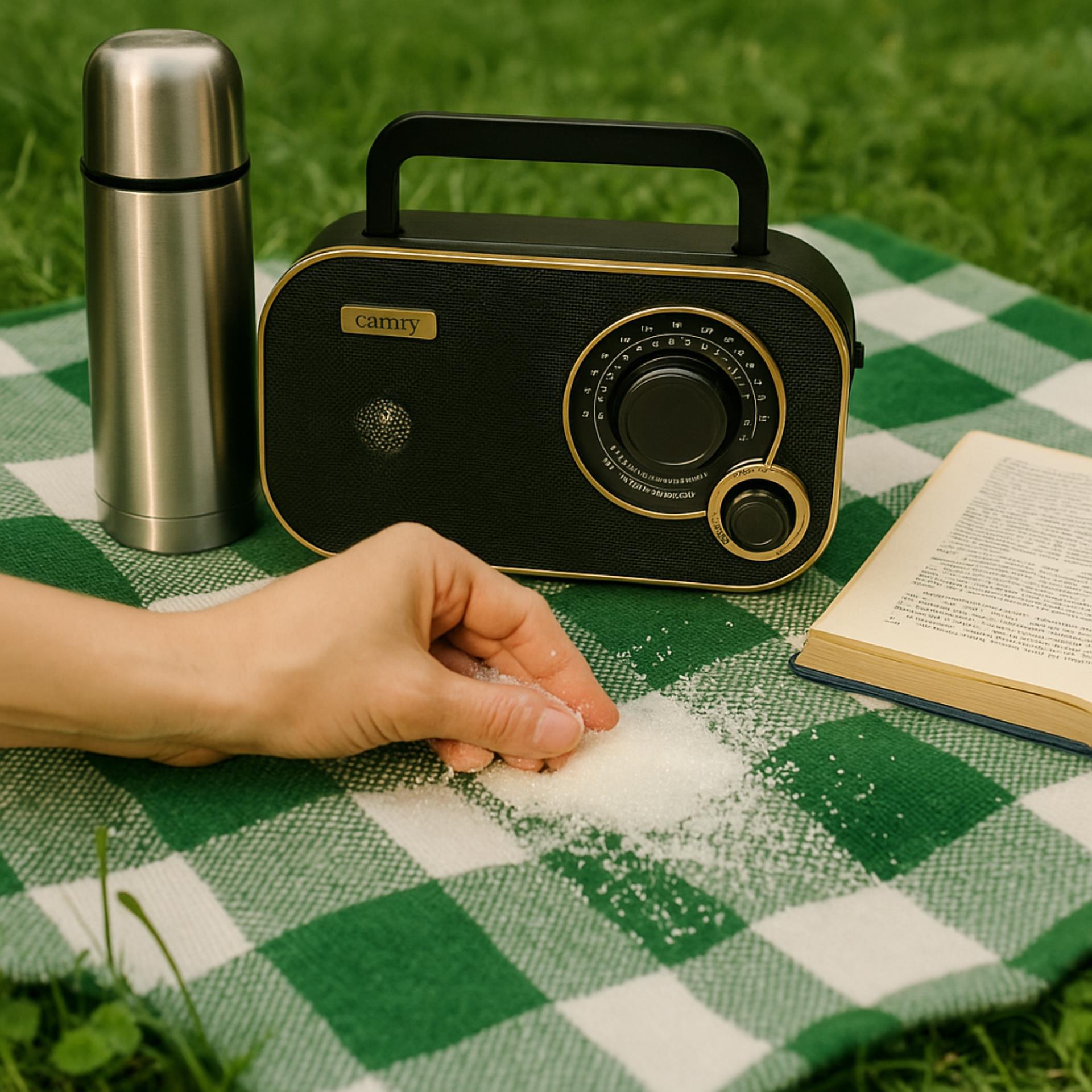 Radio FM/AM Camry CR 1910g - od boku