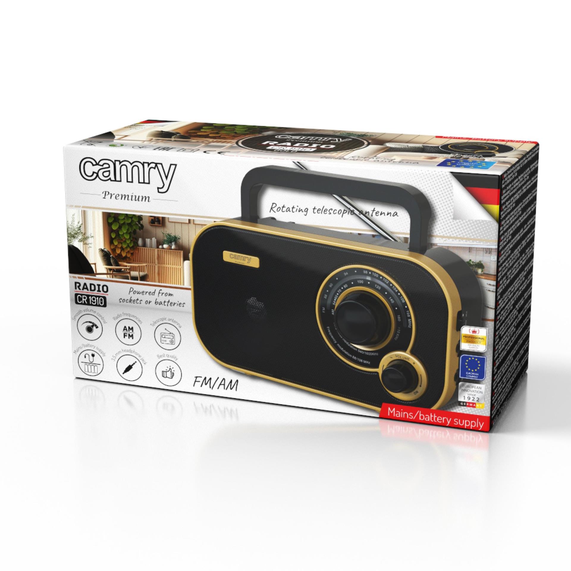 Radio FM/AM Camry CR 1910g - widok z boku