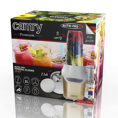 Blender personalny POWERFUL NUTRI Camry - bezpieczeństwo i ekologia