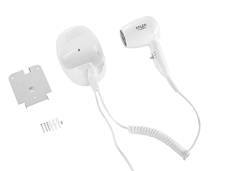Suszarka do włosów Adler AD 2252 - zestaw montażowy