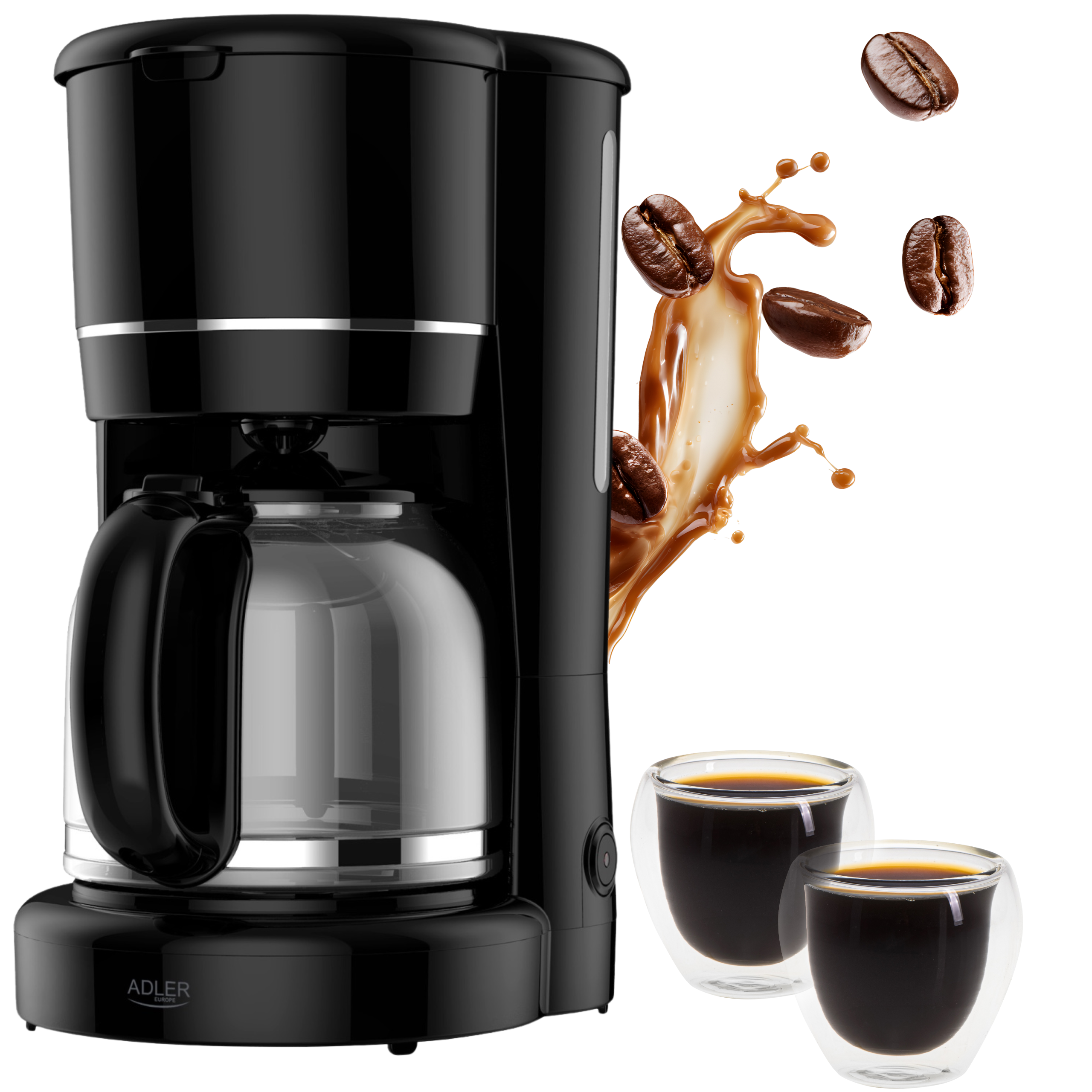 Stylowa kuchnia z ekspressem do kawy Adler, symbolizująca nowoczesny styl życia i poranne rytuały.