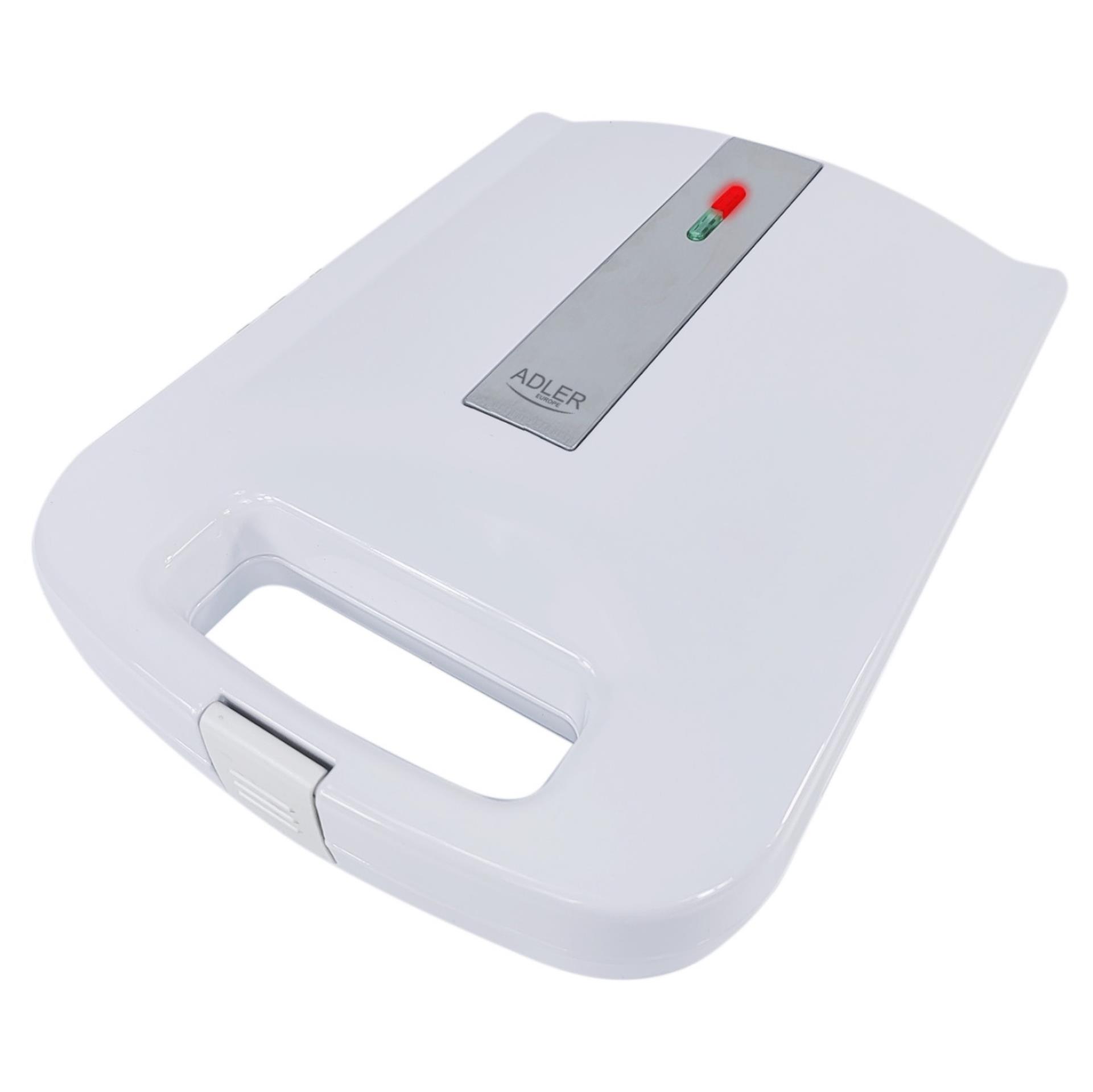Opiekacz do kanapek Adler AD 3055 White - widok ogólny