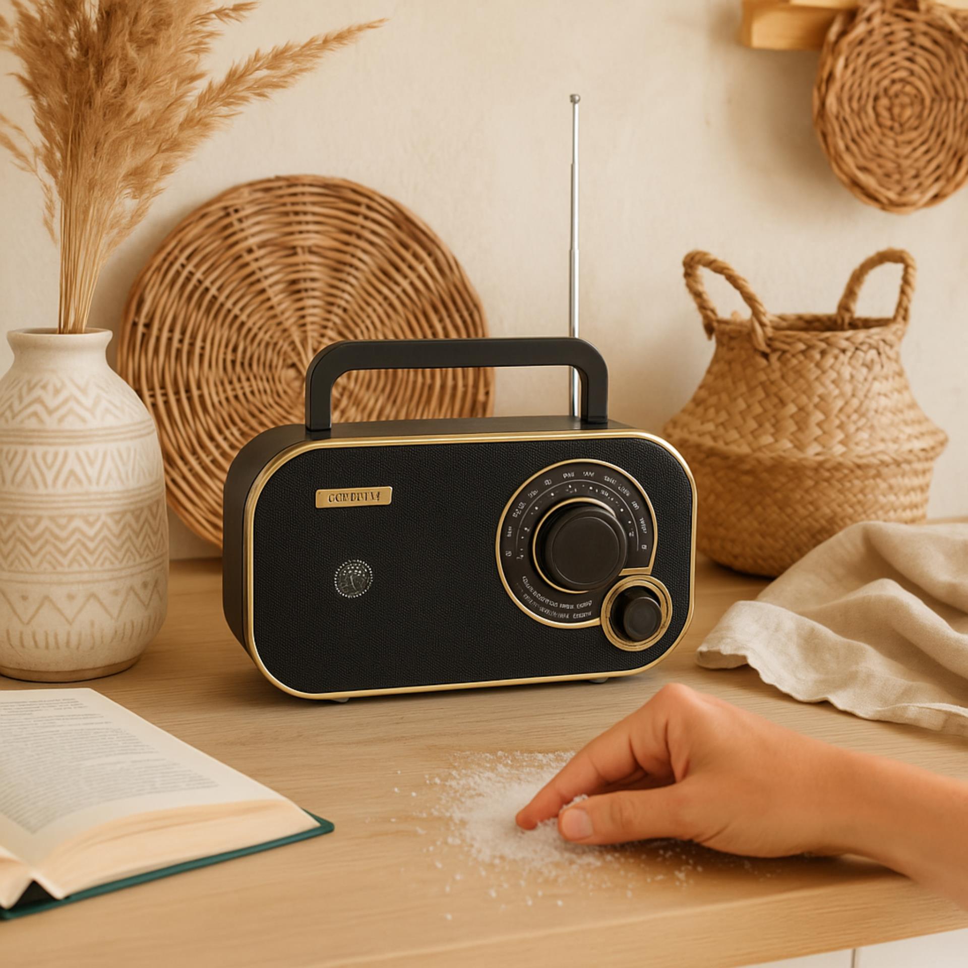 Radio FM/AM Camry CR 1910g - detale tunera i głośnika