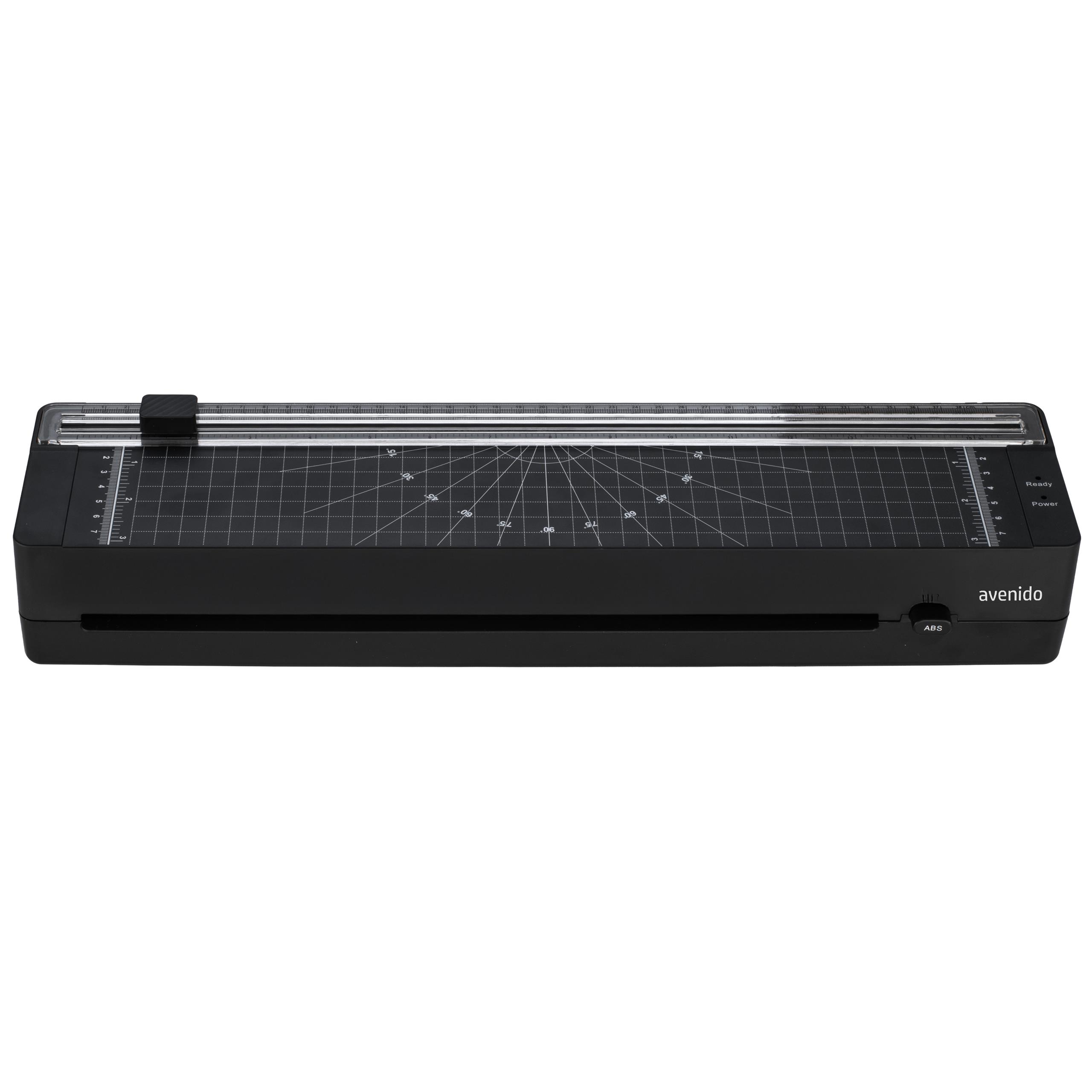 Laminator Adler AV 1043 black z wbudowanym trymerem na biurku