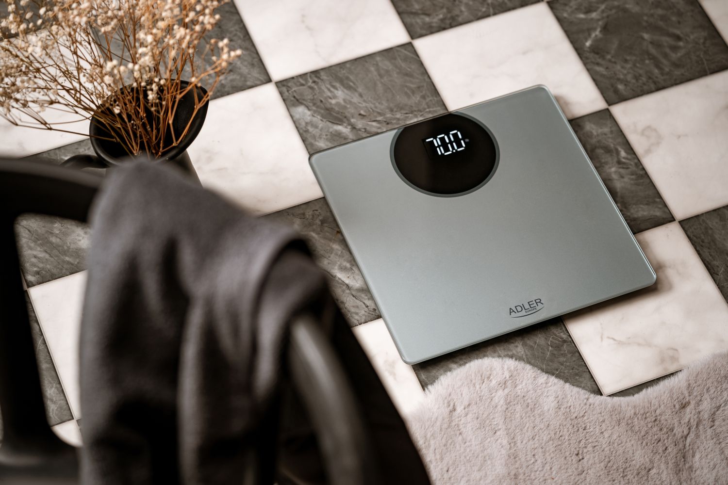 Waga łazienkowa elektroniczna LED Adler AD 8175 - widok ogólny