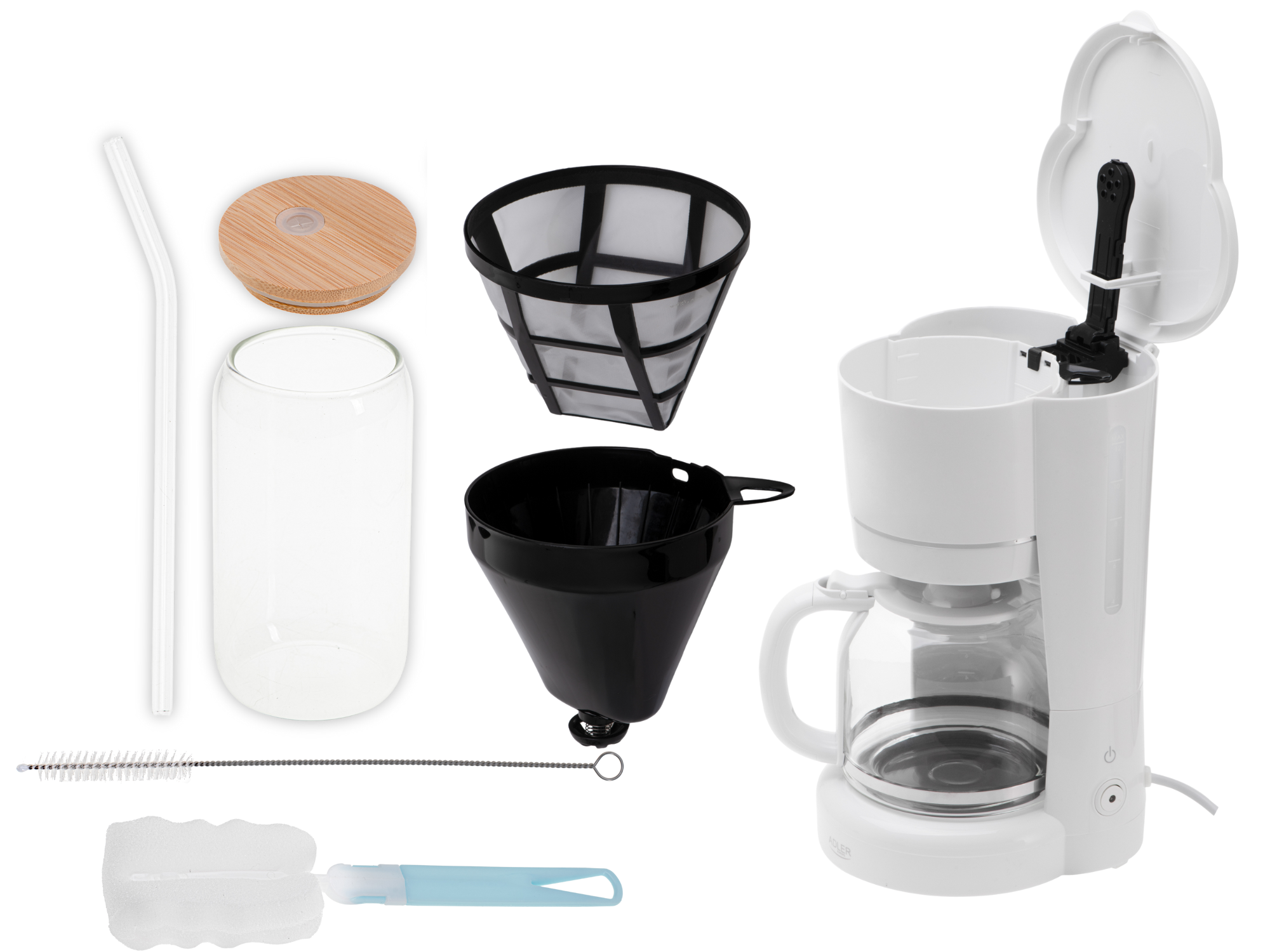 Grafika przedstawiająca zadowolonego mężczyznę z kawą, sugerująca przyjemność z porannej rutyny.