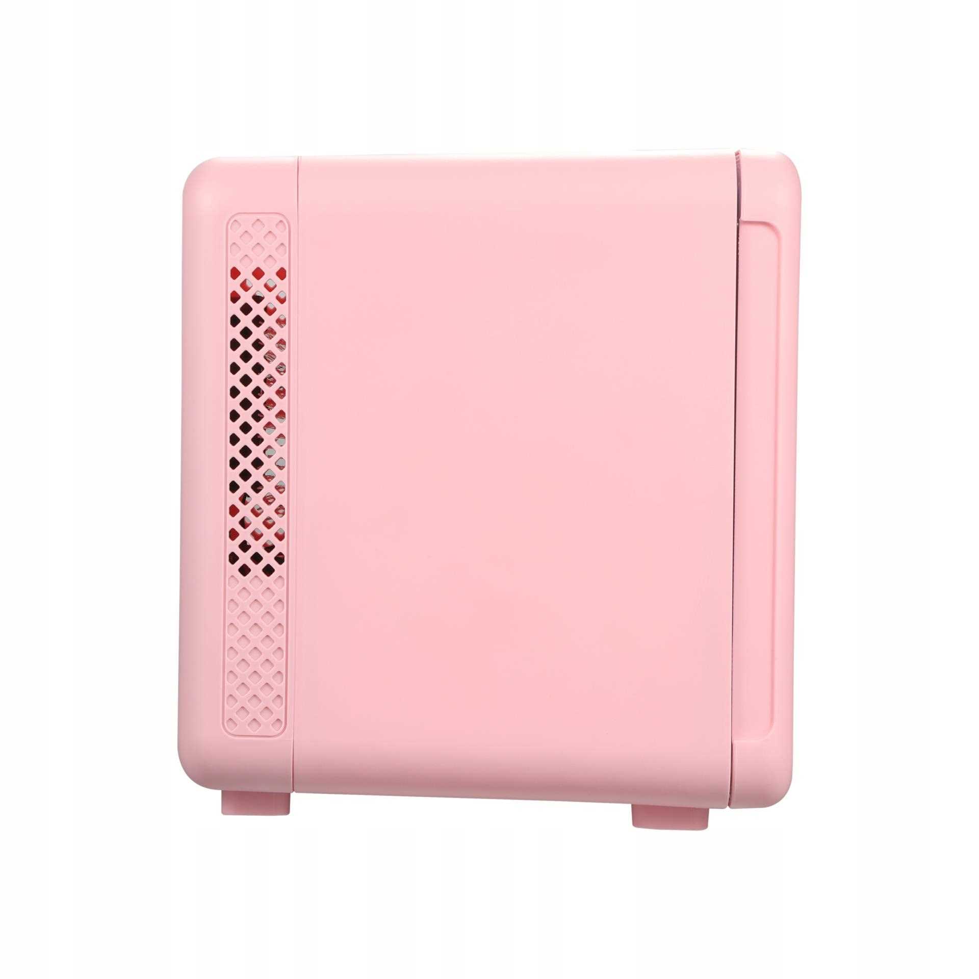 Mini lodówka przenośna Adler AD 8084 Pink - kosmetyki