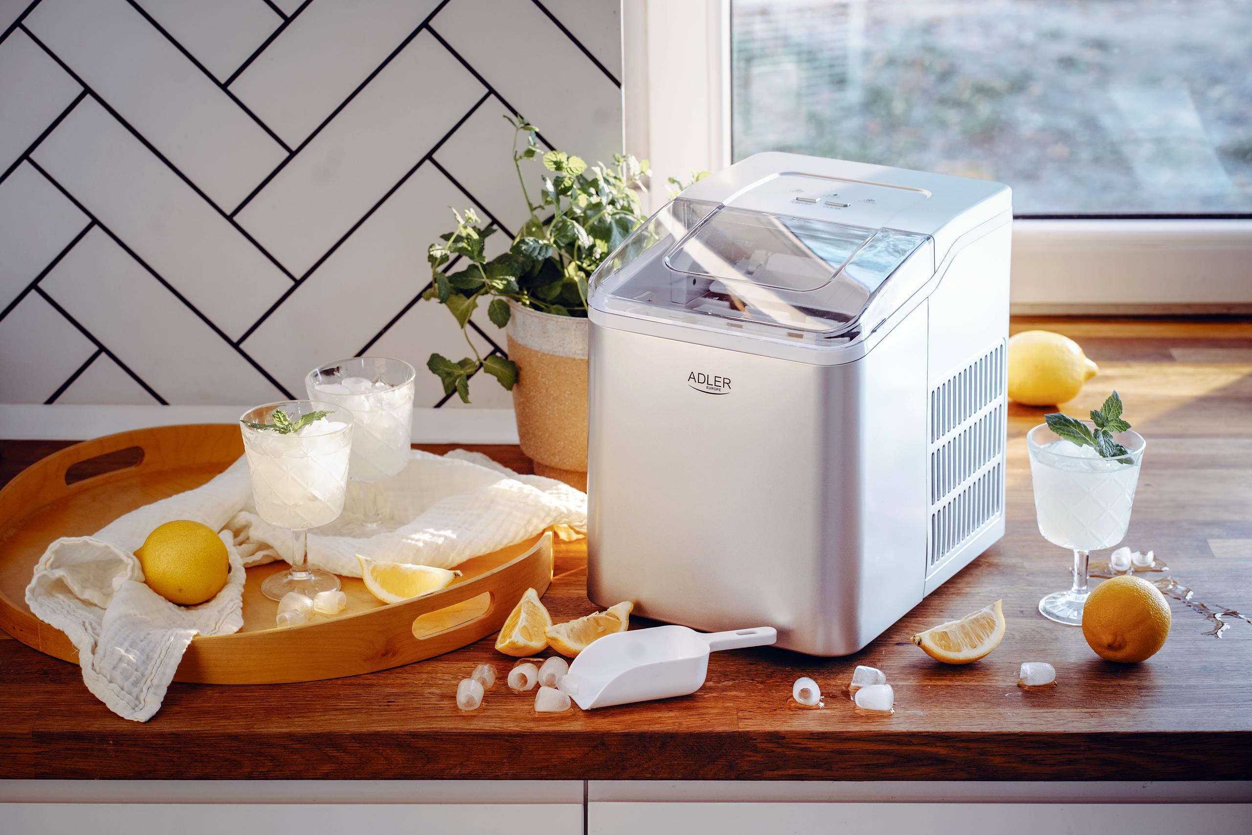 Kostkarka do lodu Adler AD 8086 - widok ogólny