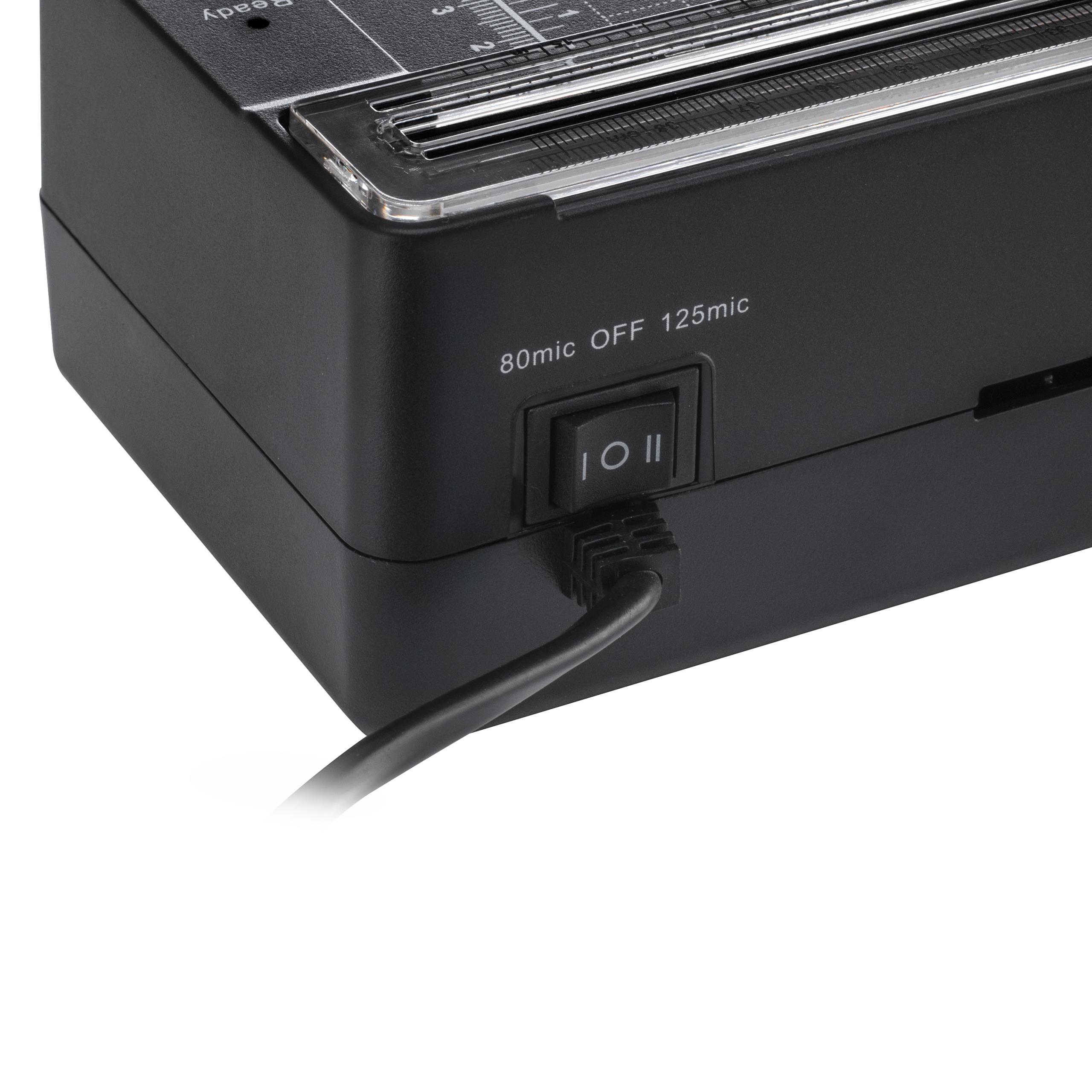Laminator Avenido AV 1043 Black w akcji - proces laminowania