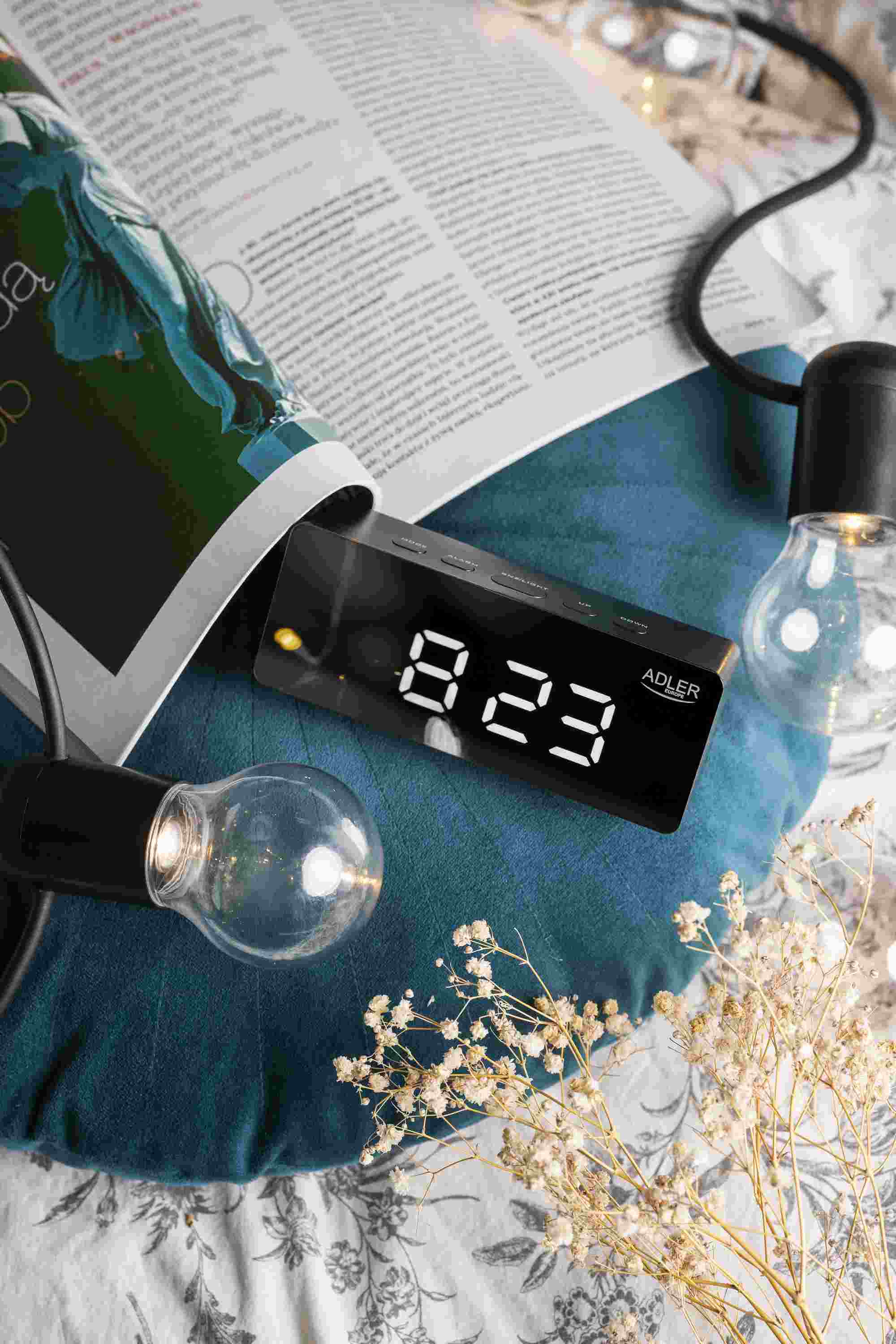 Budzik Adler AD 1189B - detale