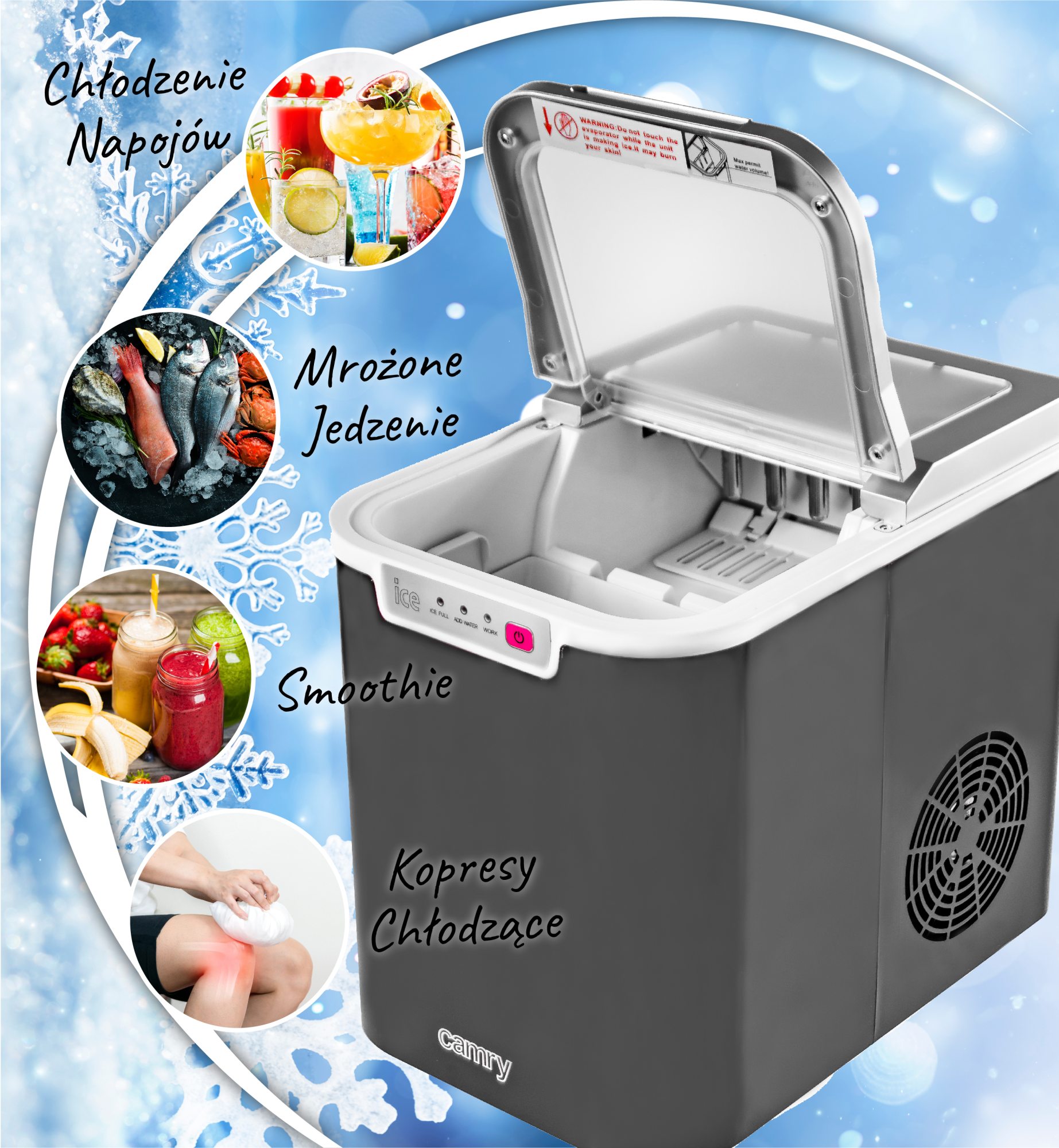 Kostkarka do lodu Camry - detale