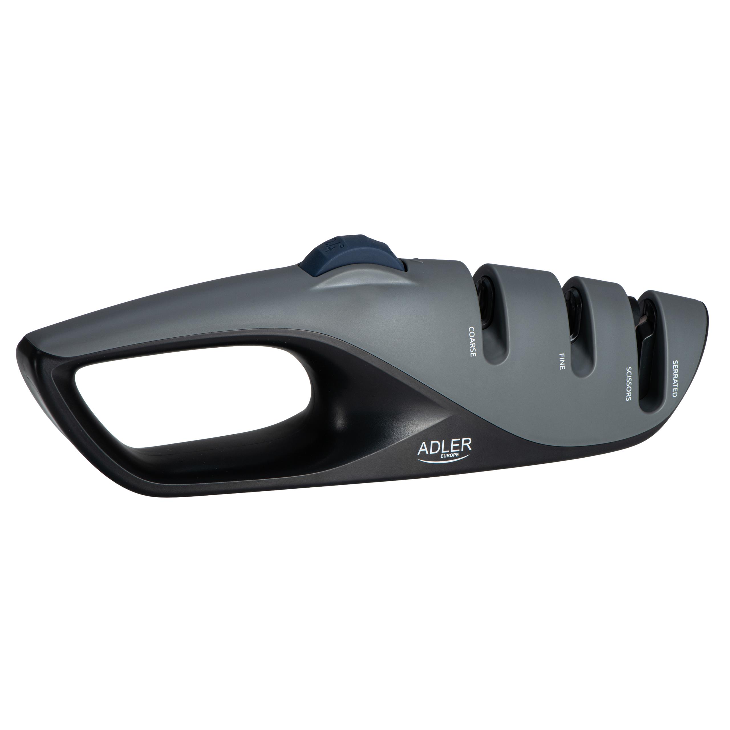 Ręka trzymająca ostrzałkę Adler AD 4531, podkreślając ergonomiczny i antypoślizgowy uchwyt dla bezpiecznej pracy