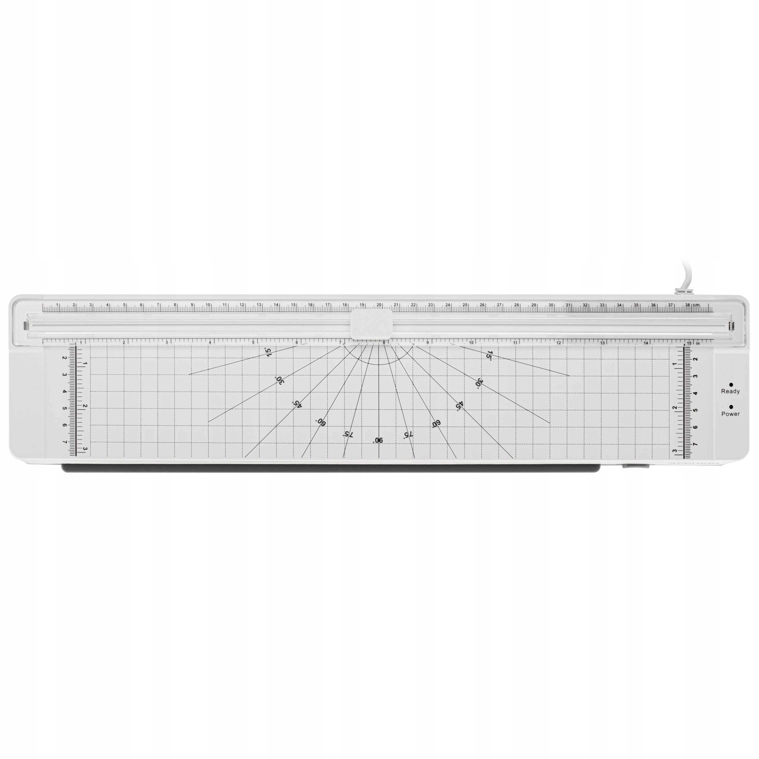 Laminator Avenido AV1043 od tyłu, widok na otwór wylotowy dla zalaminowanych dokumentów