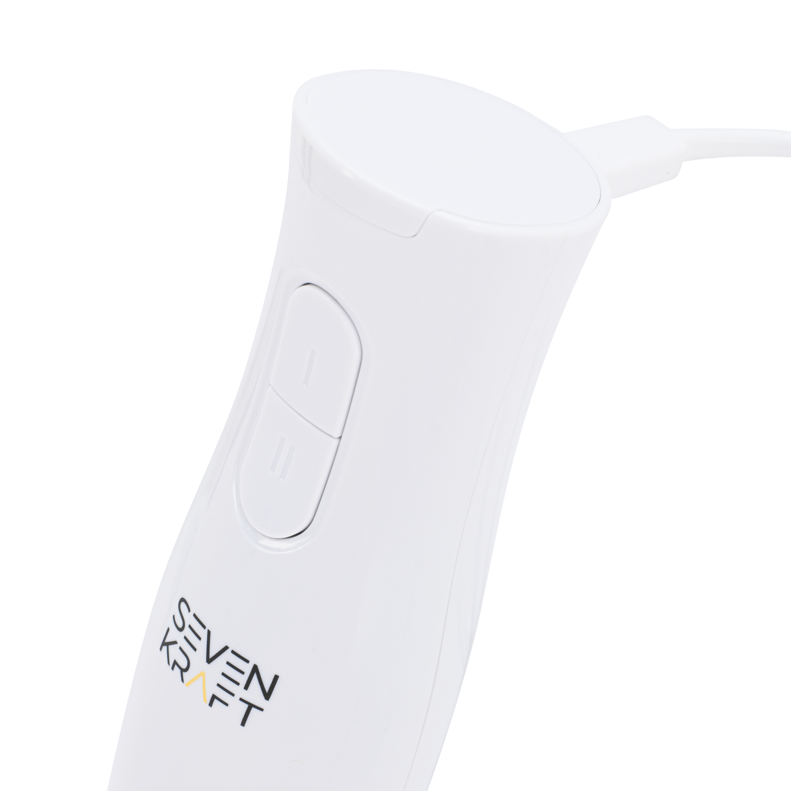 Blender ręczny Sevenkraft SK 4632W z widocznymi przyciskami dwóch prędkości