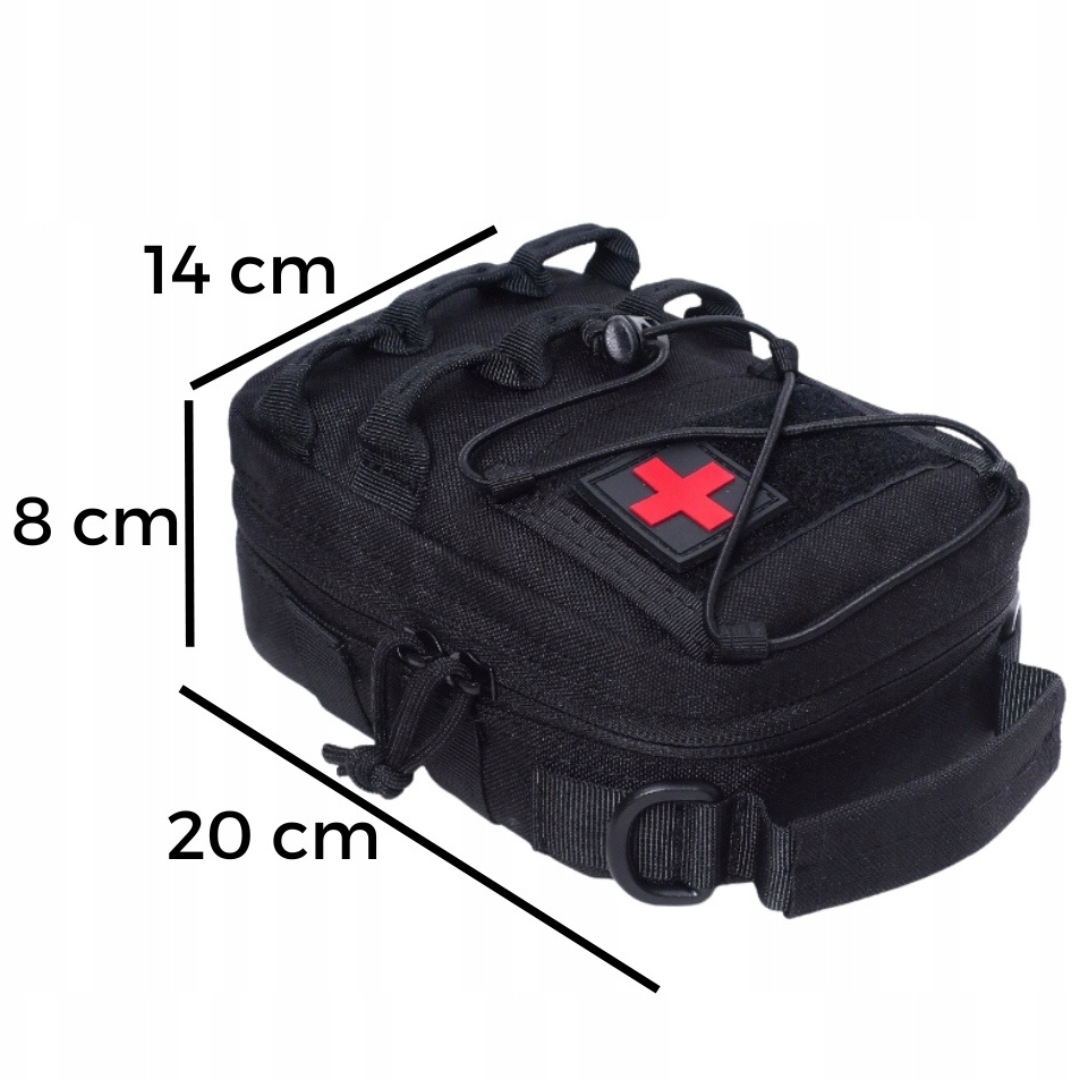 Militarny Plecak Brązowy Pojemny + Apteczka Piaskowa Duża