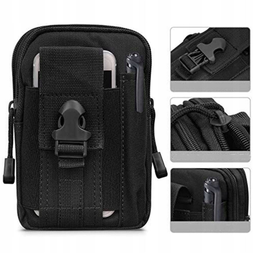 Torebka Saszetka Pas Mocny Parciany 120 cm Survival Kit Rękawice r. XL