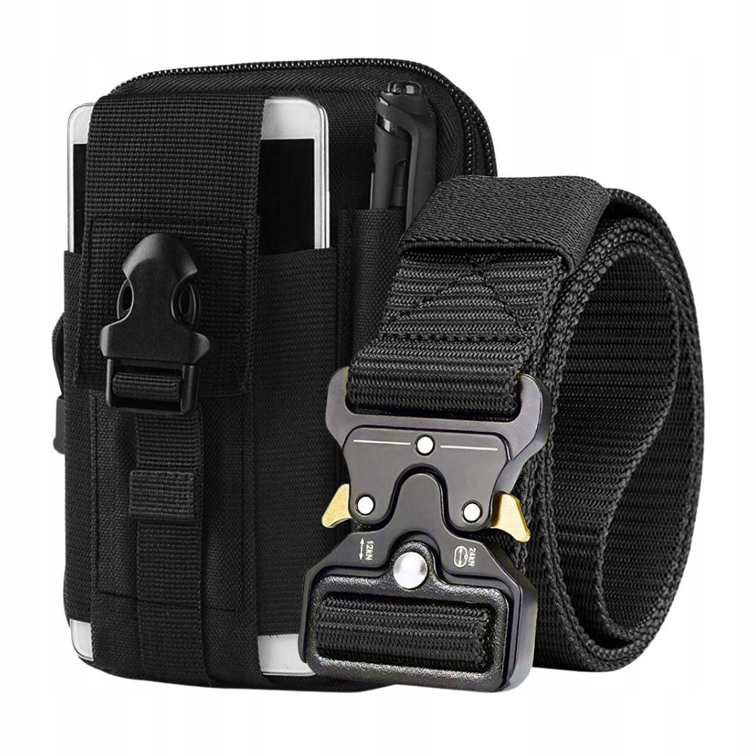 Torebka Saszetka Pas Mocny Parciany 120 cm Survival Kit Rękawice r. XL