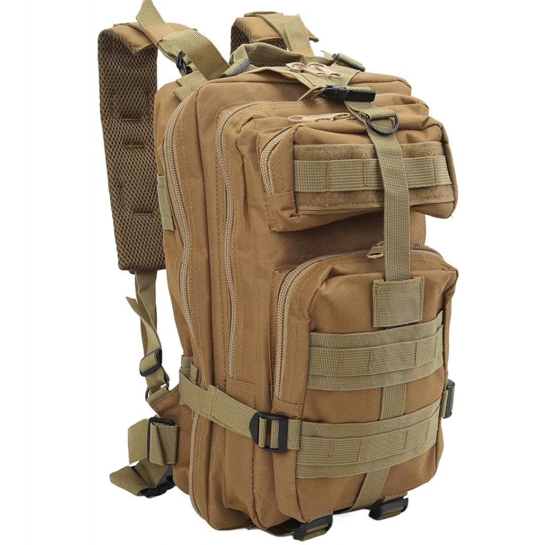 Plecak Militarny Brązowy + Zestaw Przetrwania + Mini Apteczka Podręczna